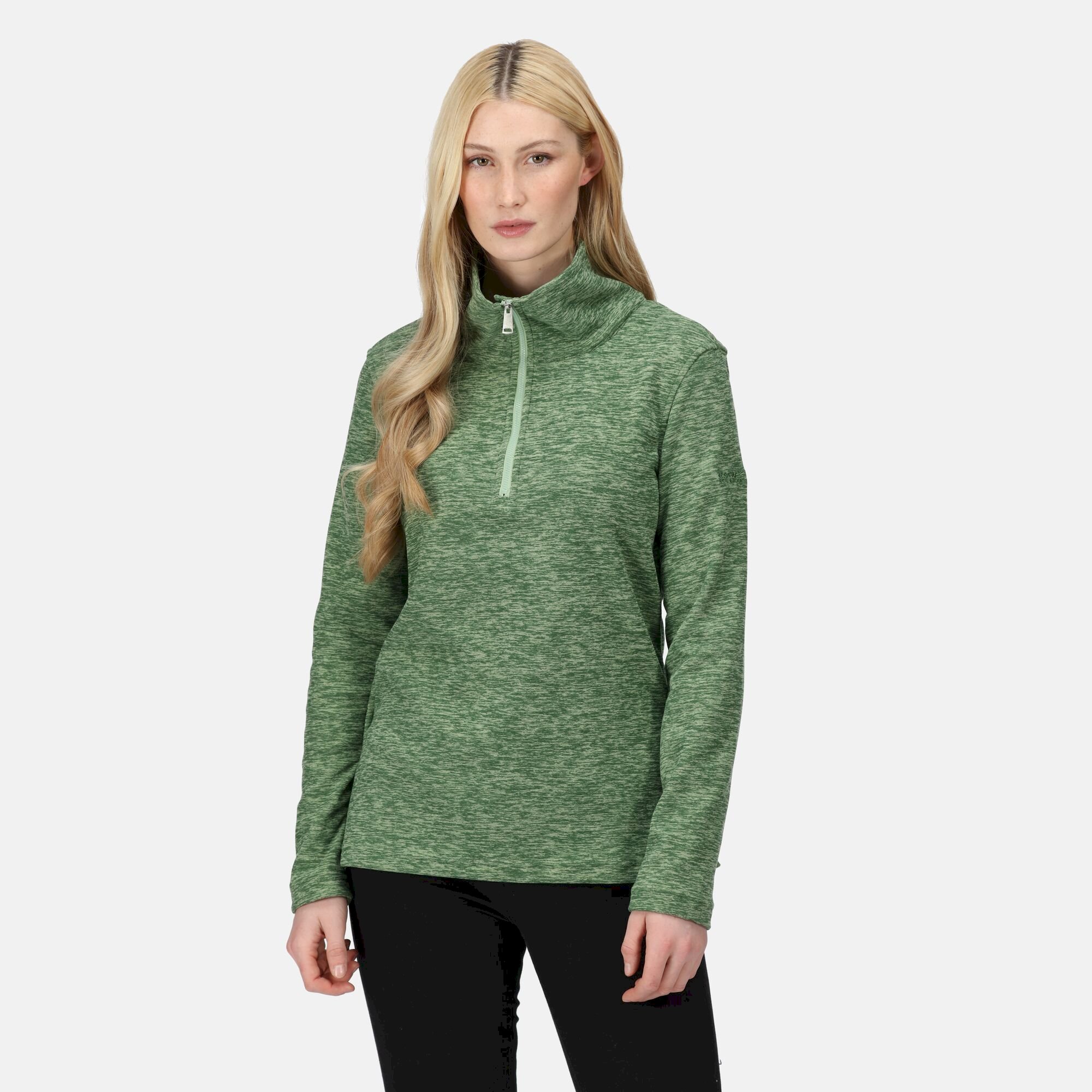 Women's Kizmit Half Zip Fleece | Basil Marl