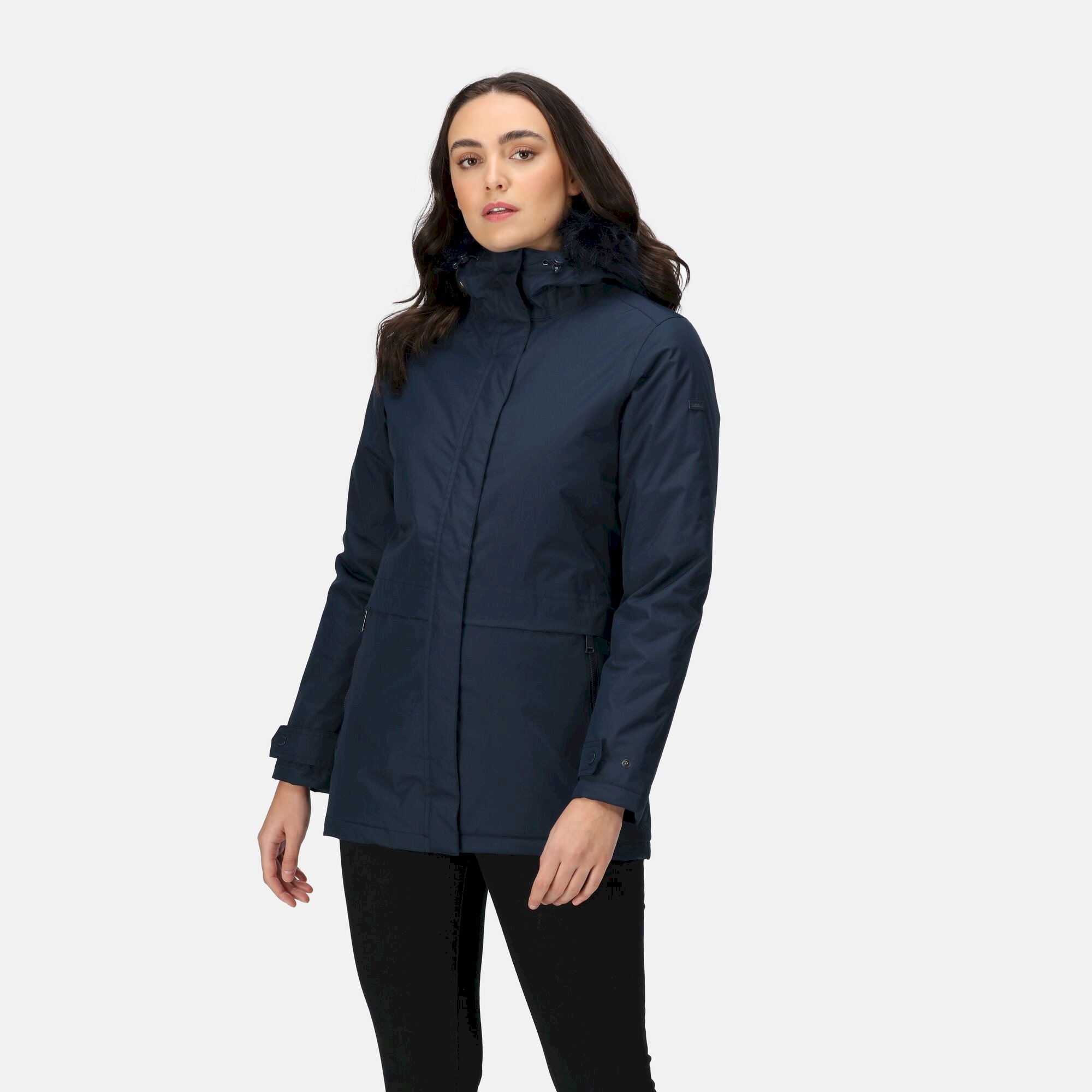 Women's Myla II Fur Trim Parka Jacket | Navy