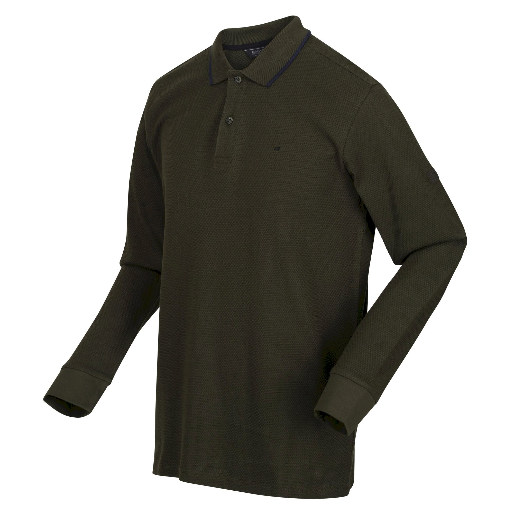 Men's Leaonzo Long Sleeved Polo Shirt | Dark Khaki