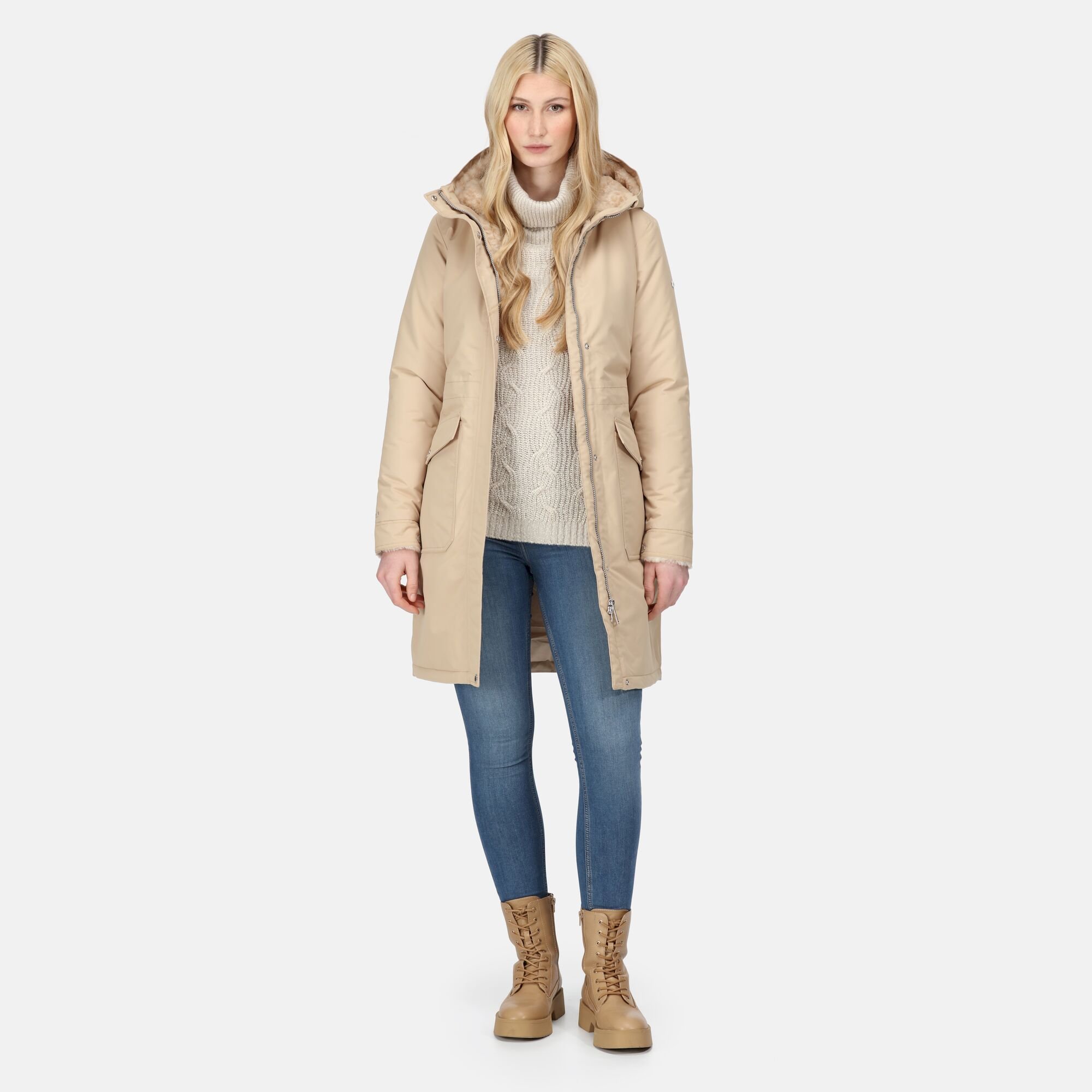 Women's Romine Waterproof Parka Jacket | Moccasin