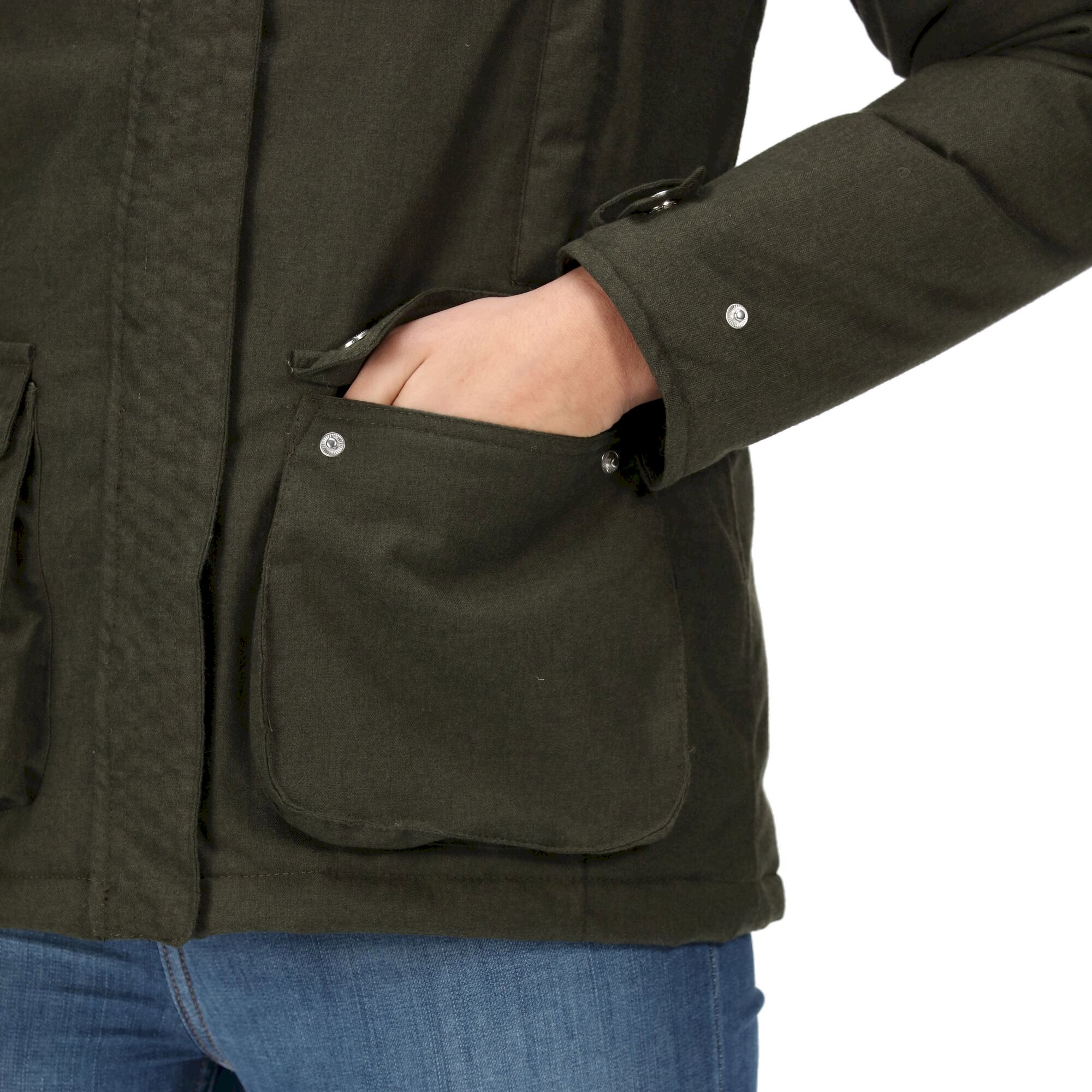 Women's Leighton Waterproof Jacket | Dark Khaki