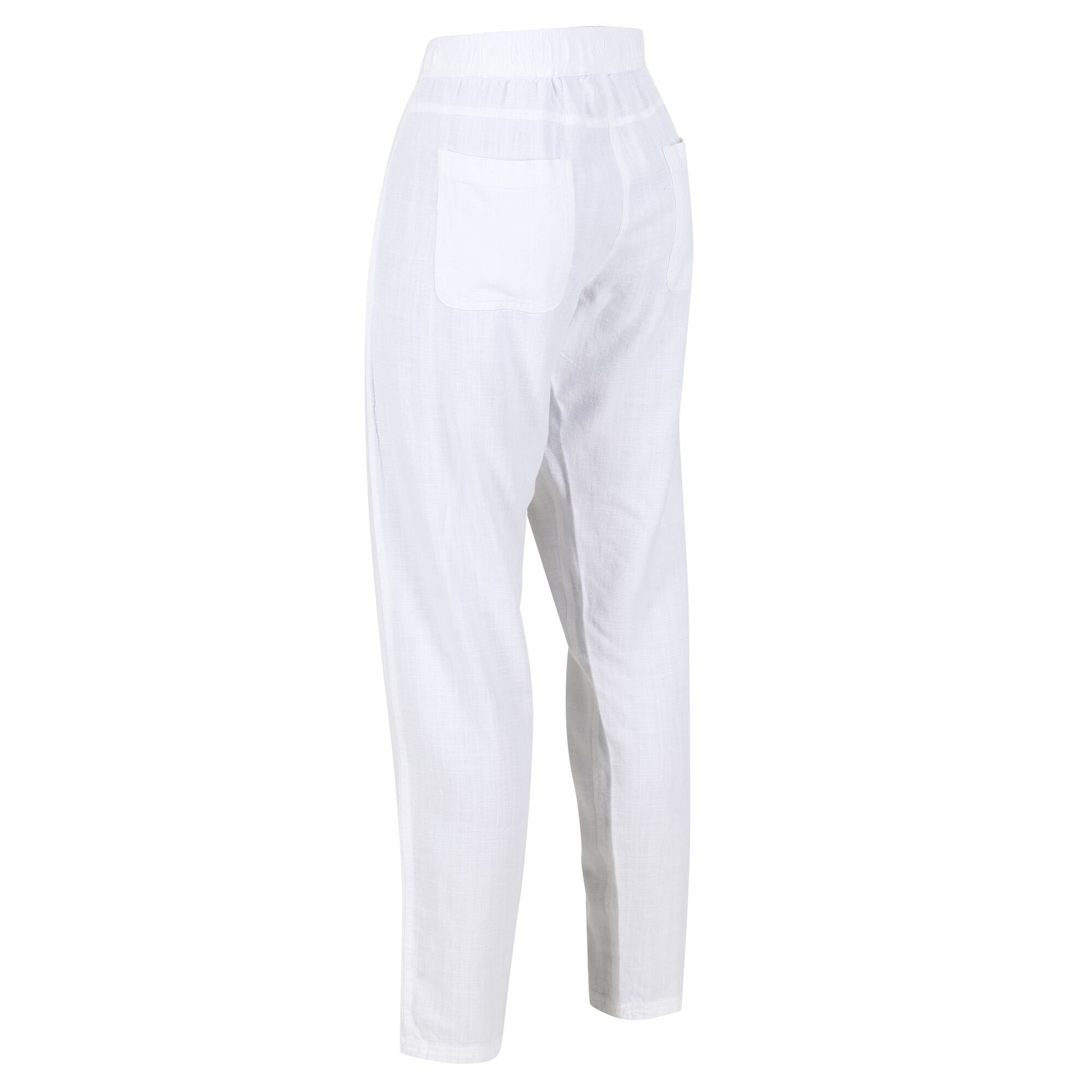 Women's Maida Linen Trousers | White