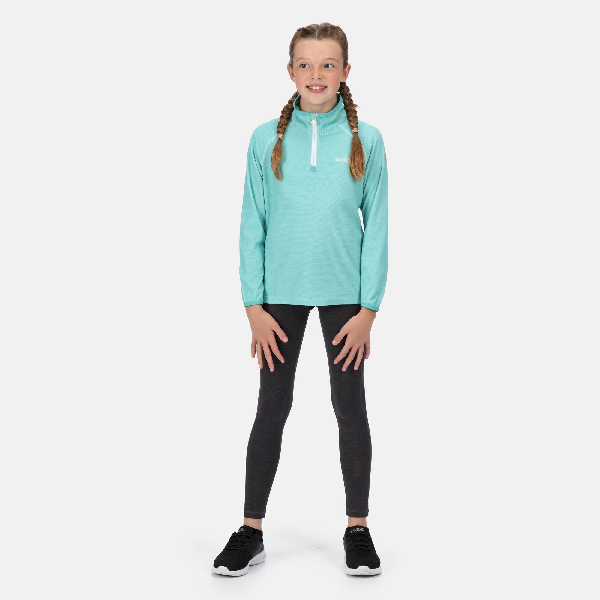 Kids' Loco Half Zip Fleece | Turquoise