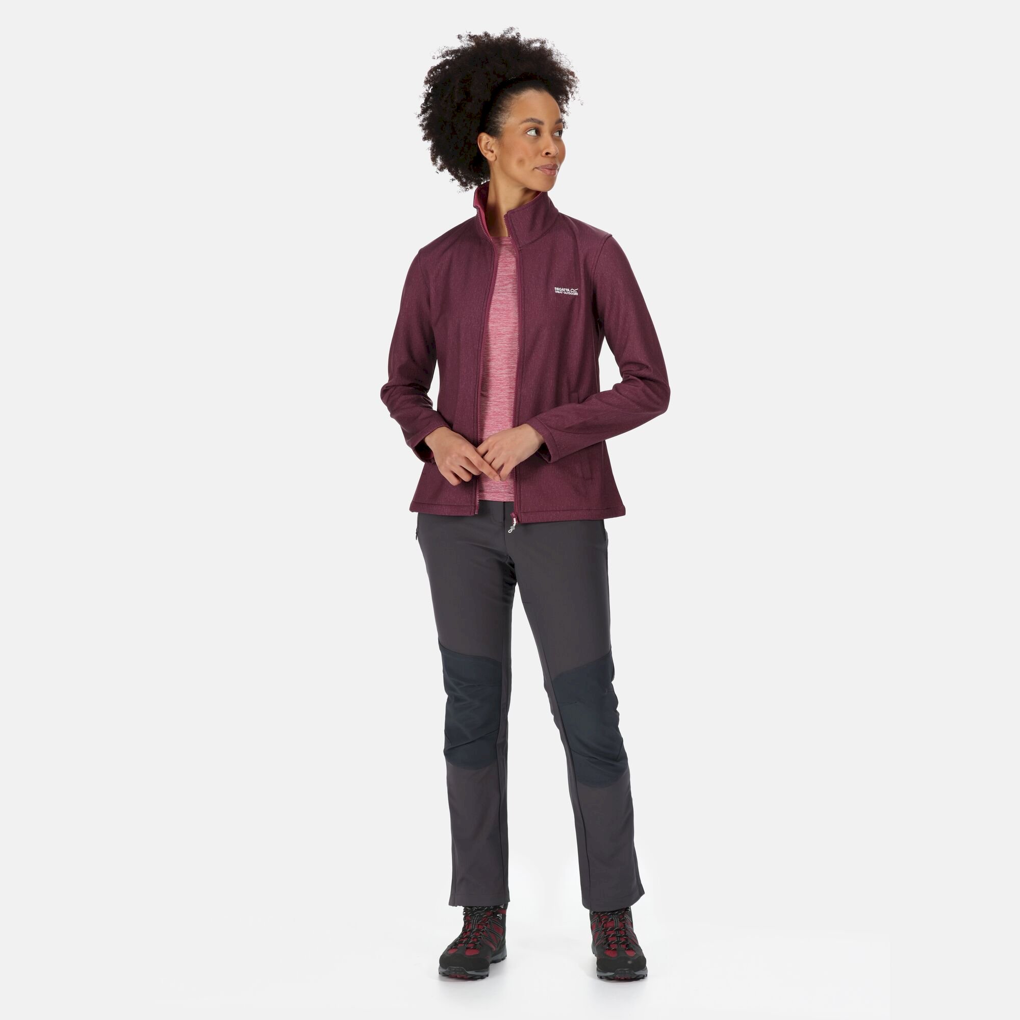 Women's Connie V Softshell Walking Jacket | Amaranth Haze Marl