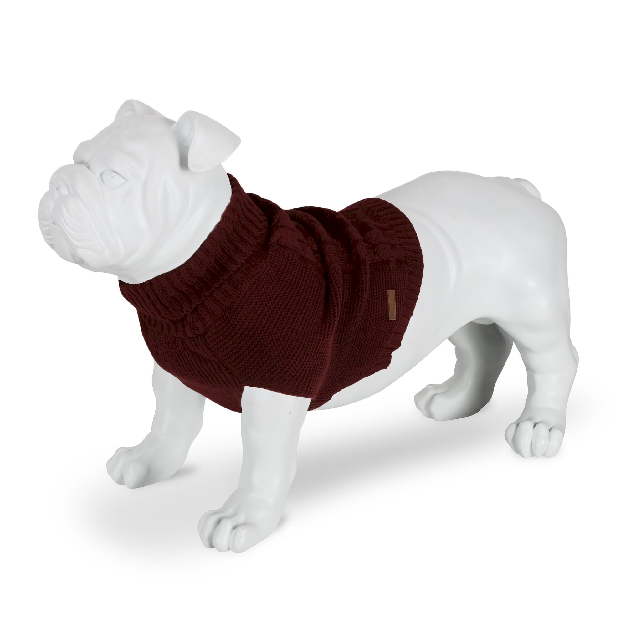 Knitted Dog Jumper | Claret