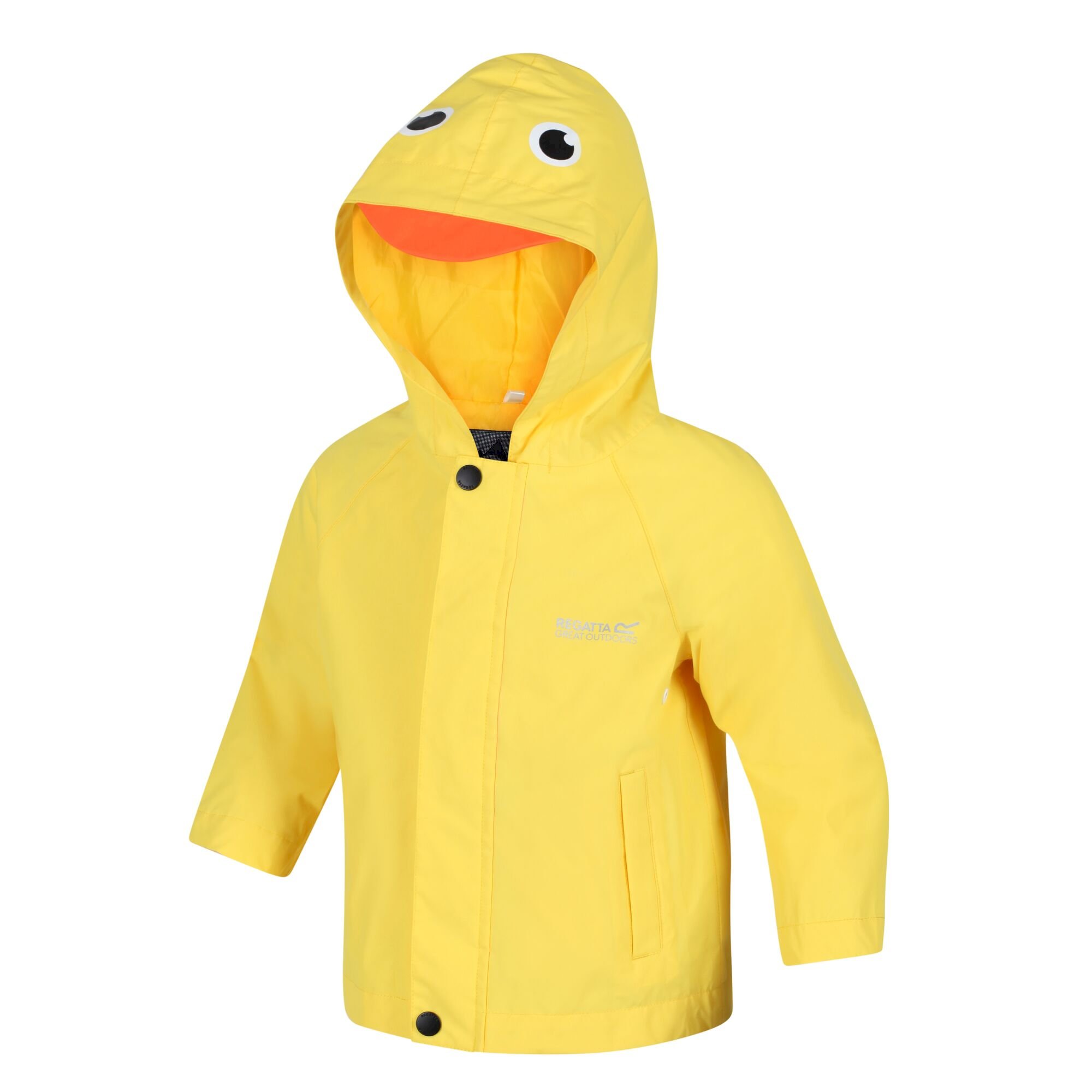 Kids' Animal Print Waterproof Jacket | Bright Yellow Duck
