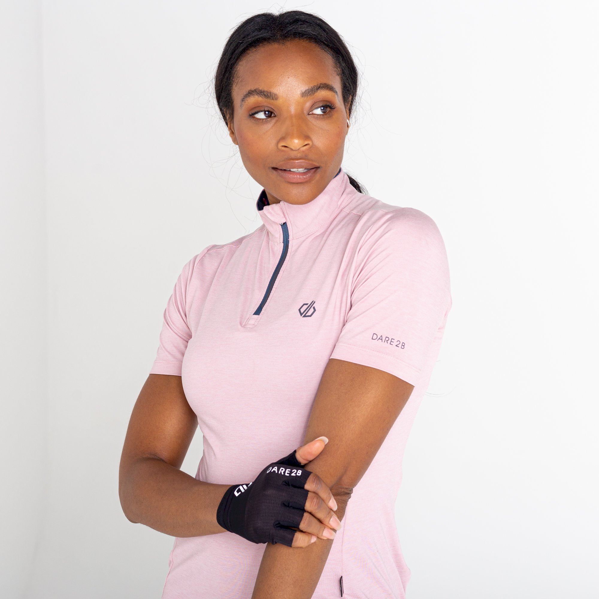Dare 2b - Women's Pedal Through It Lightweight Jersey | Powder Pink Marl