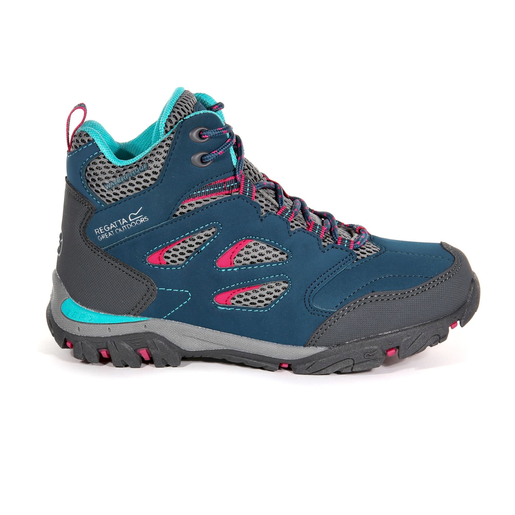 Kids' Holcombe Waterproof Mid Walking Boots | Moroccan Blue Duchess
