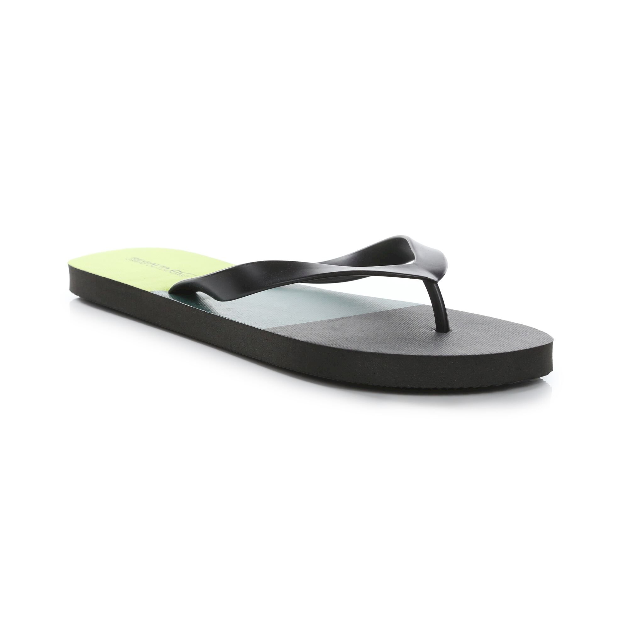 Men's Bali Flip Flops | Bright Kiwi Black