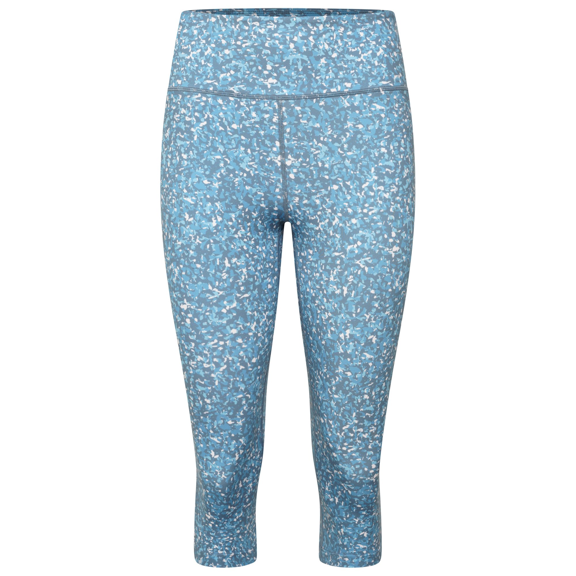 Dare 2b - Women's Influential 3/4 Recycled Leggings | Capri Blue Fracture Print