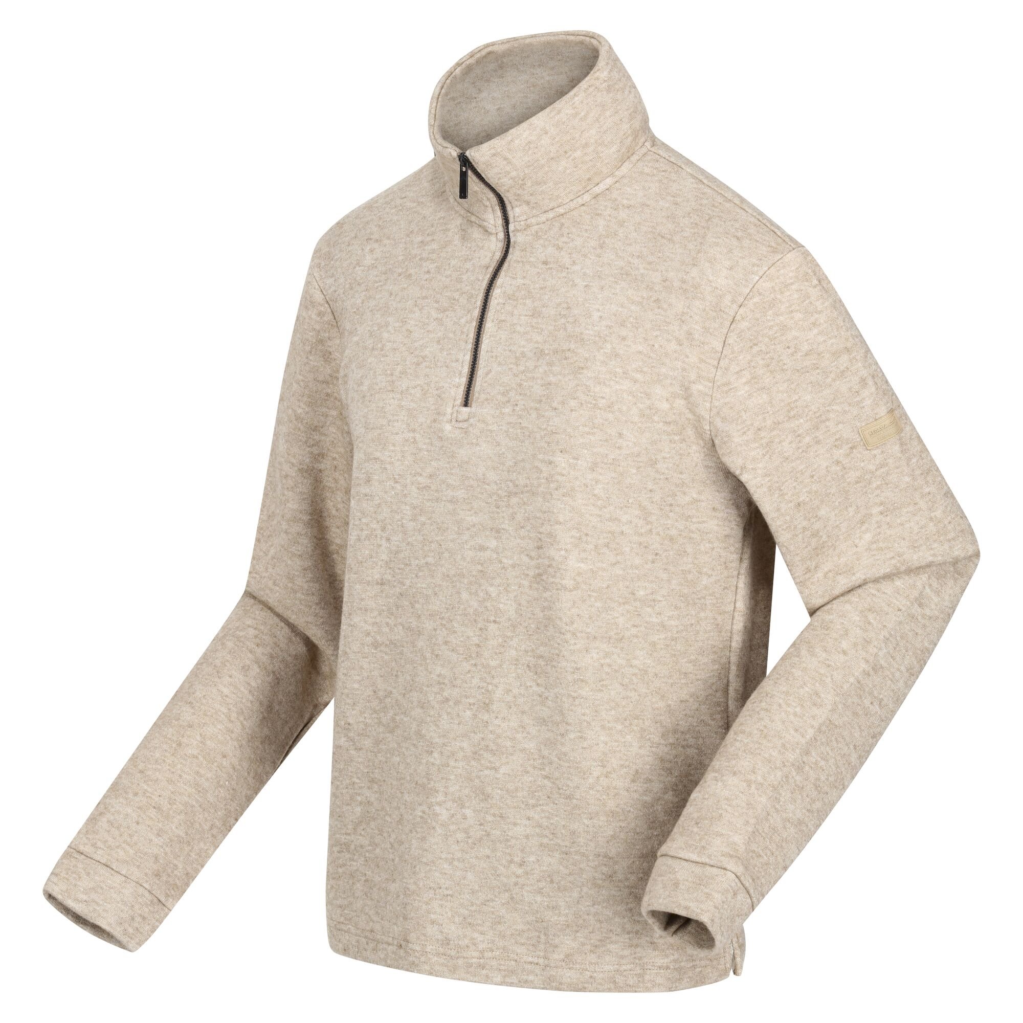 Men's Lanchester Quarter Zip Fleece | Gold Sand Marl