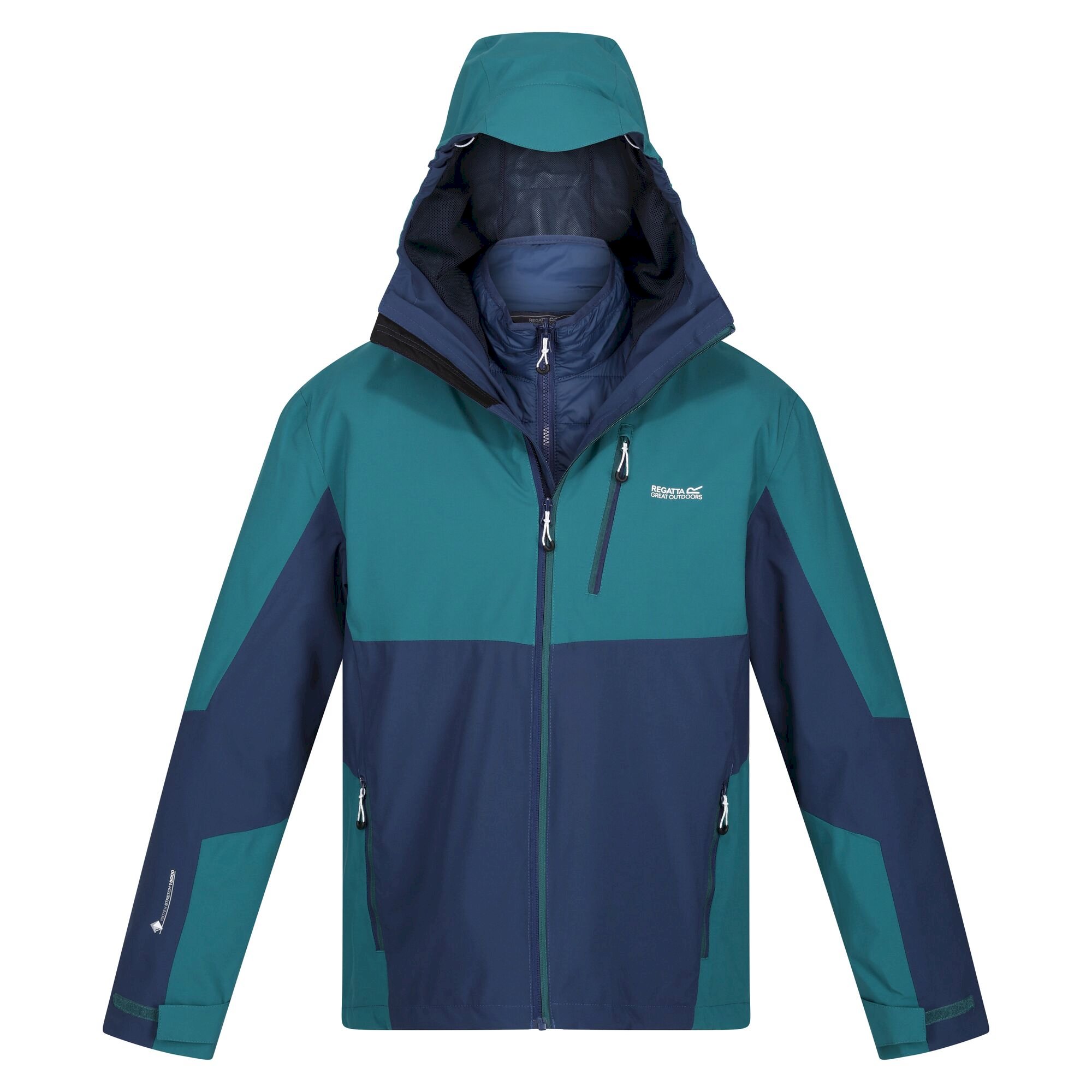Men's Wentwood VII Waterproof Jacket | Pacific Green Admiral Blue