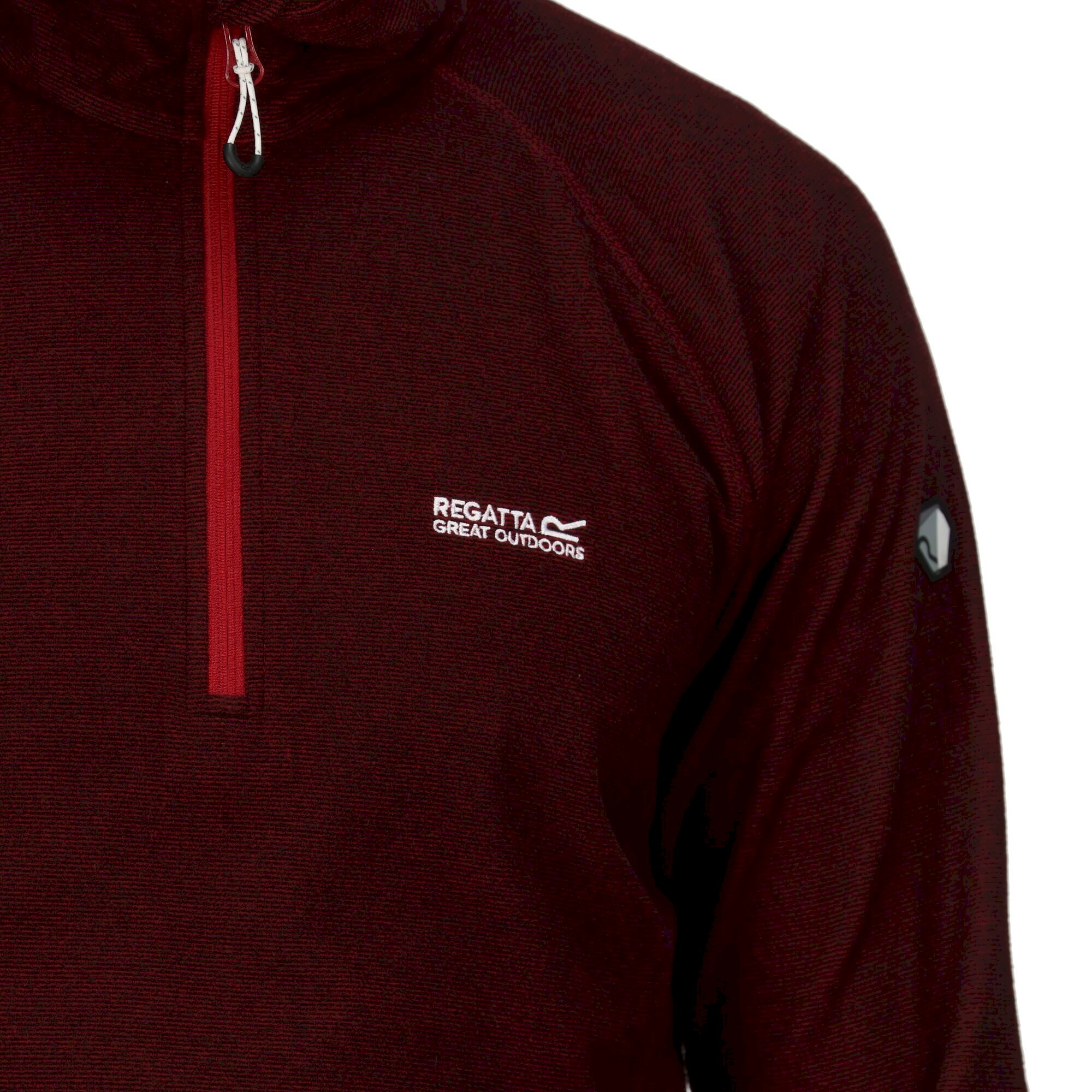 Men's Montes Lightweight Half Zip Fleece | Dark Red Cabern