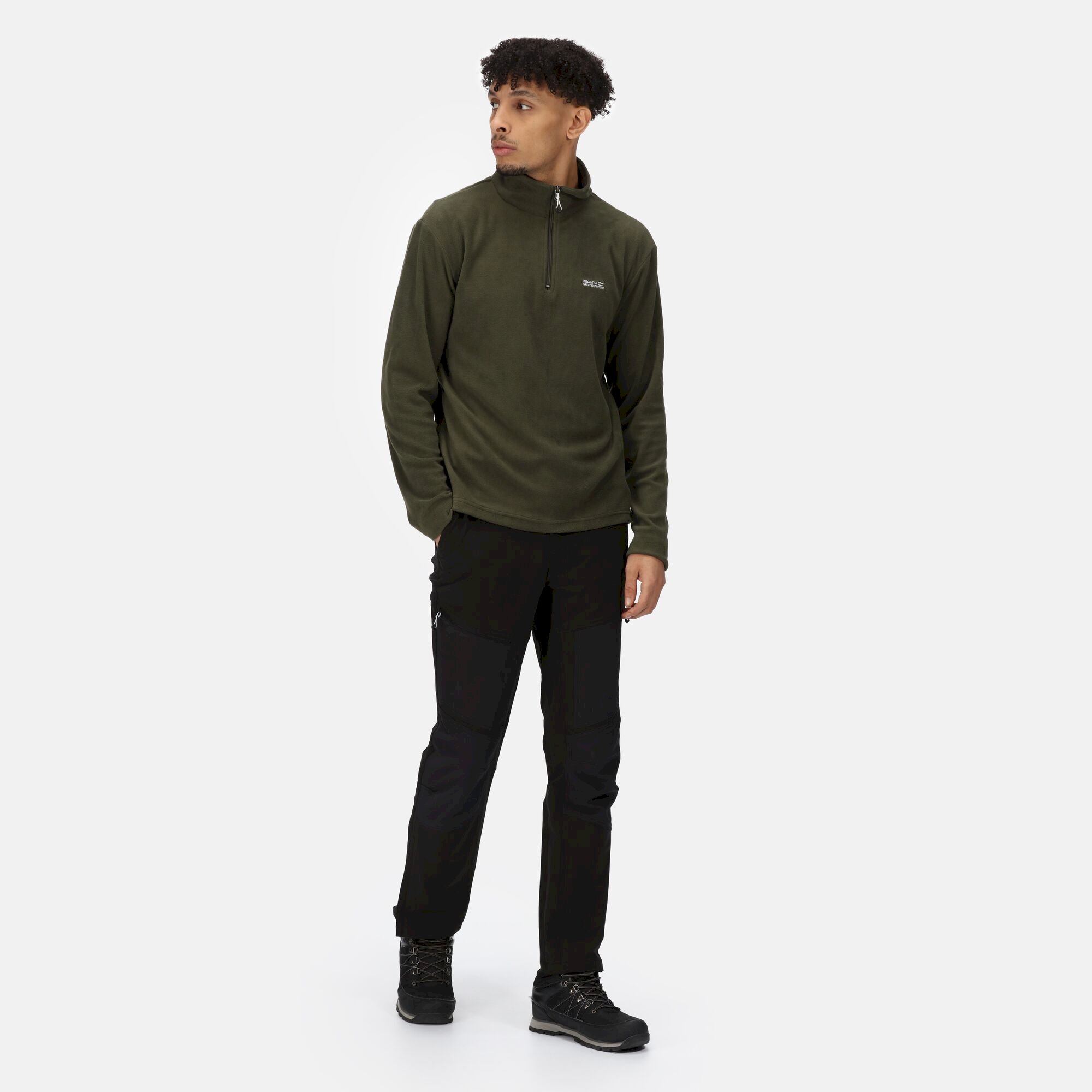 Men's Thompson Lightweight Half Zip Fleece | Dark Khaki
