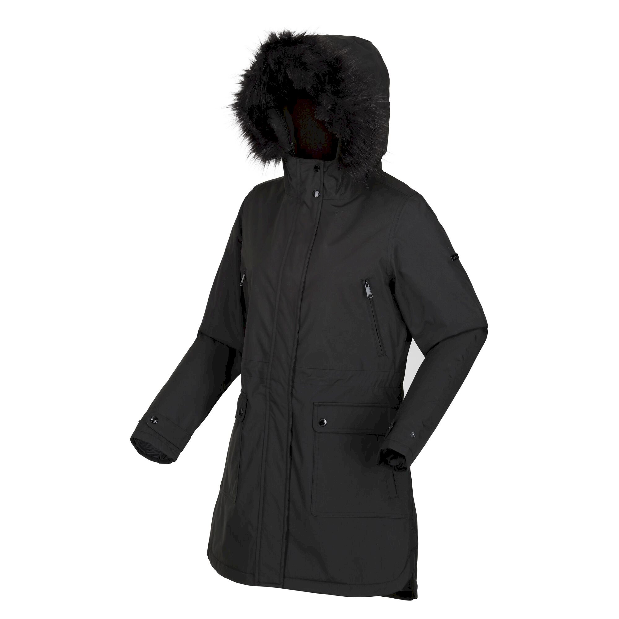 Women's Sabinka Fur Trim Parka Jacket | Black