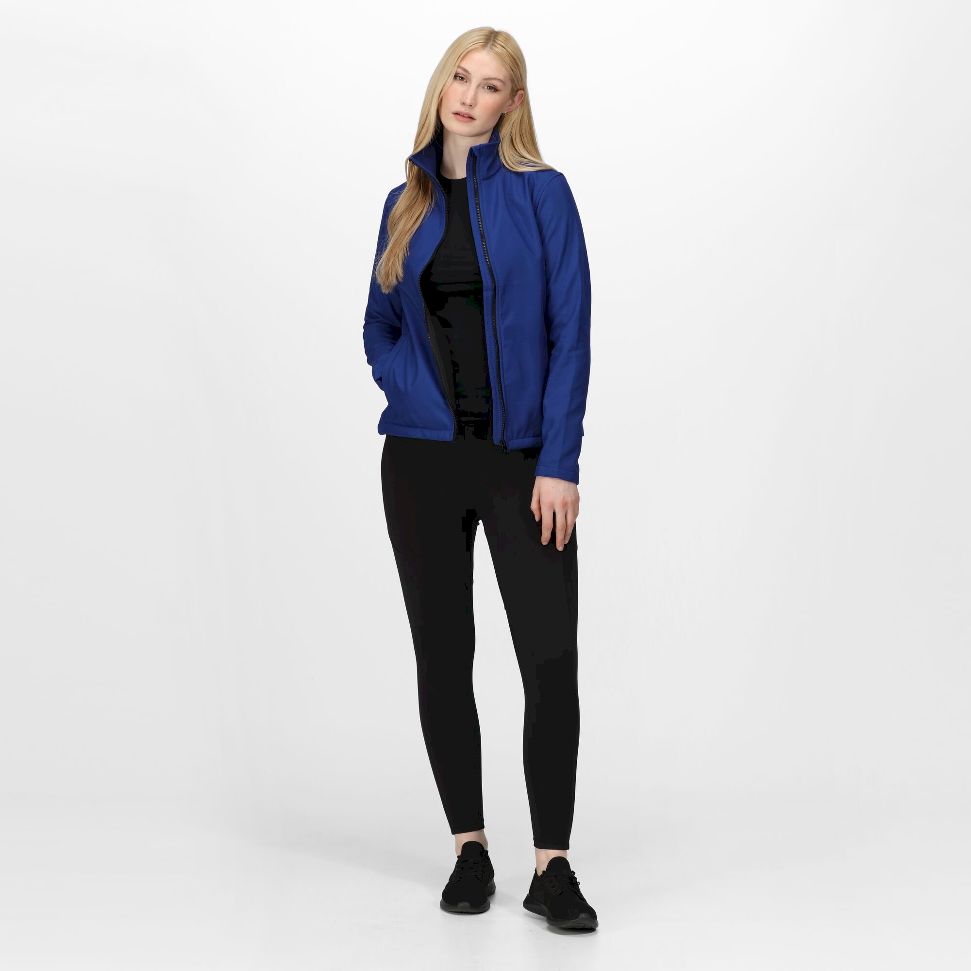 Women's Ablaze Printable Softshell Jacket | New Royal Black