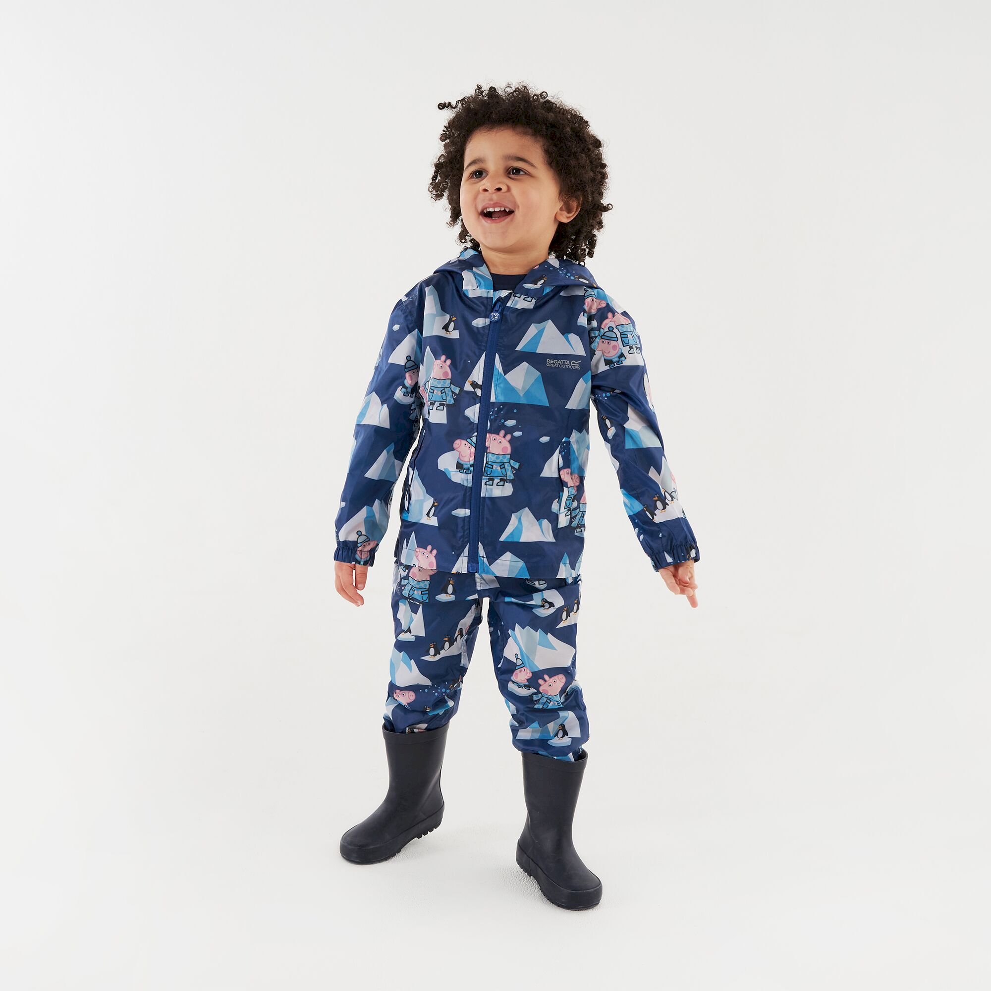 Peppa Pig Waterproof Pack-It Overtrousers | Space Blue