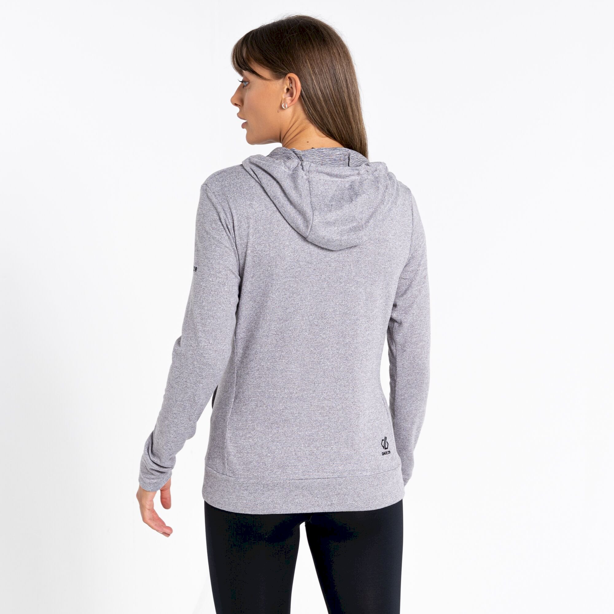 Dare 2b - Women's Out & Out Overhead Hooded Fleece | Ash Grey Marl
