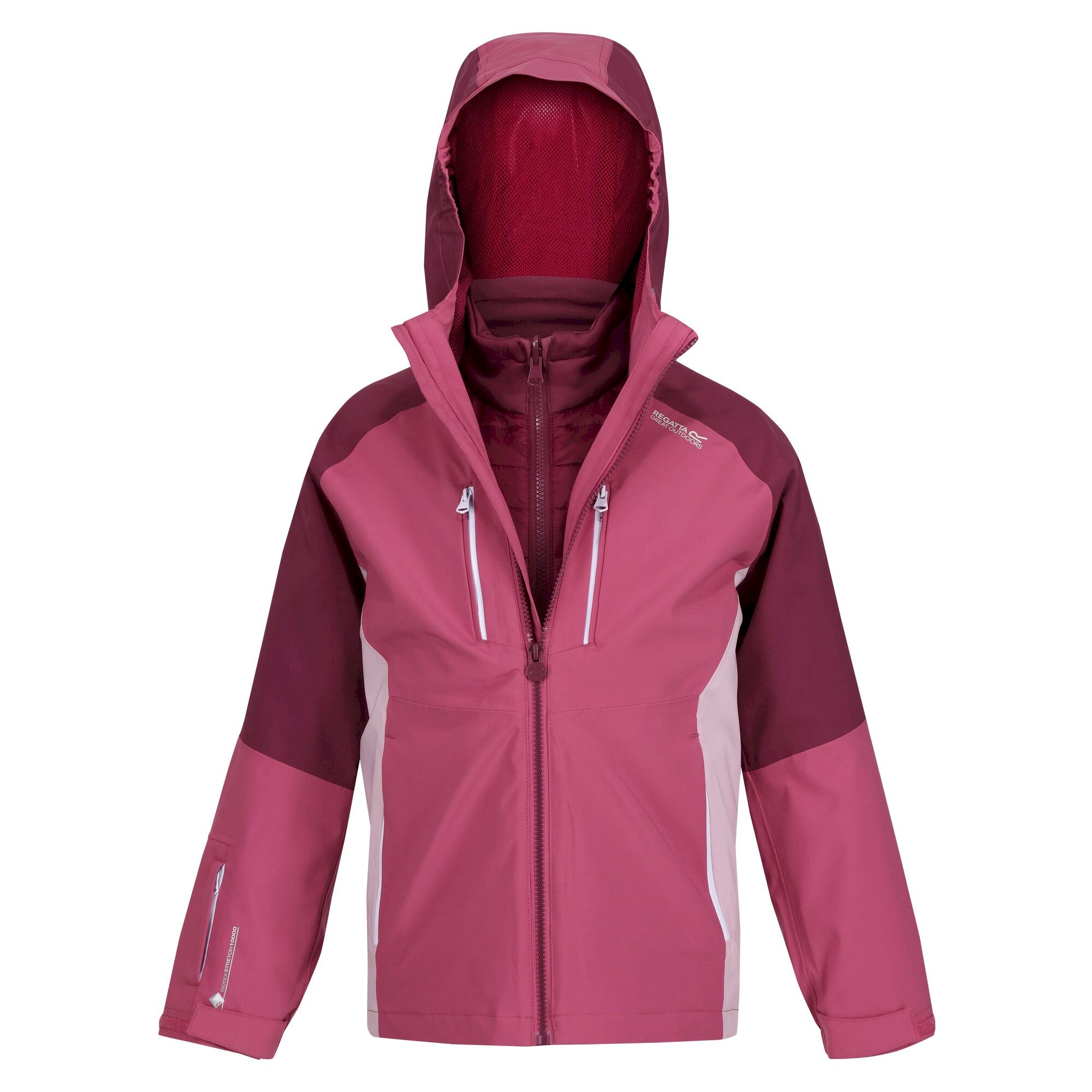 Kids' Hydrate VII 3-In-1 Waterproof Jacket | Violet Amaranth Haze