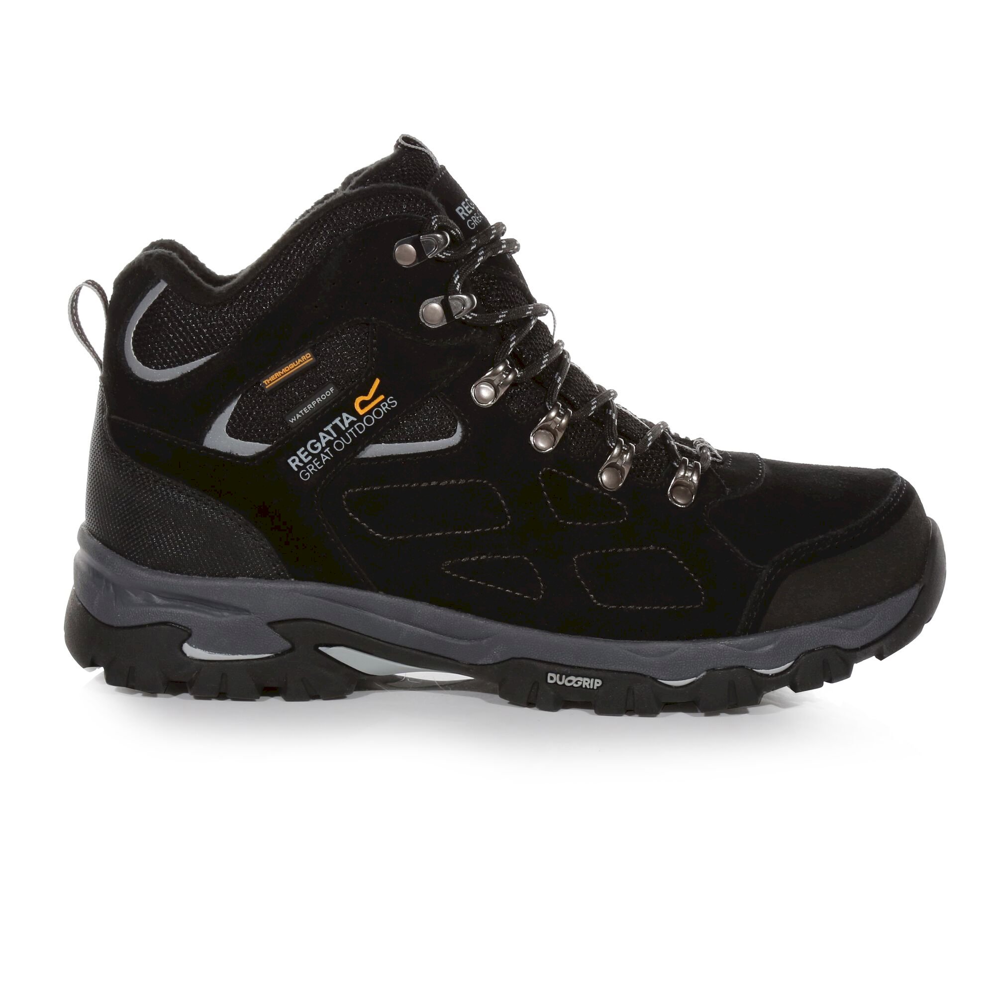 Men's Tebay Thermo Waterproof Walking Boots | Black Light Grey