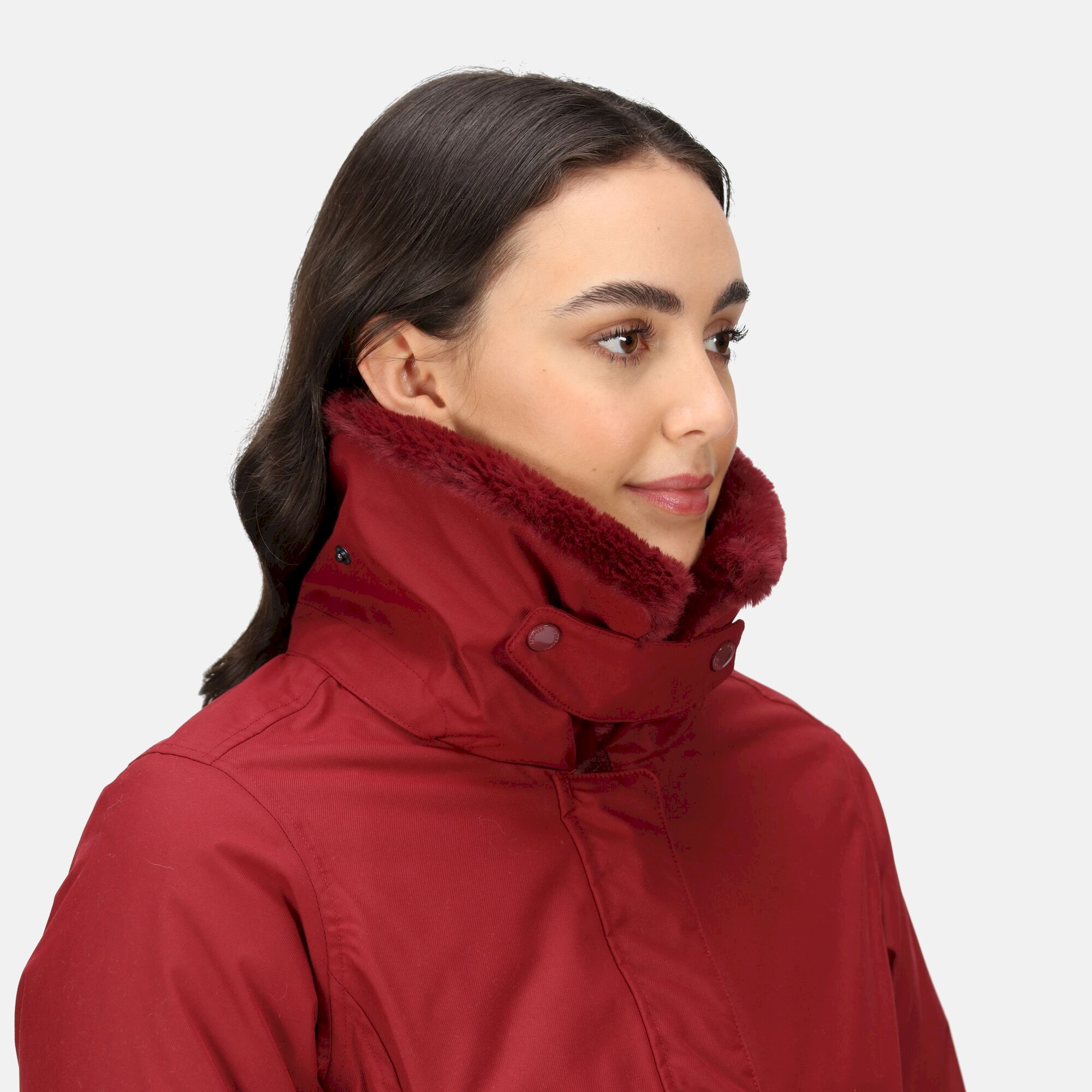 Women's Renata Fur Collar Parka | Cabernet