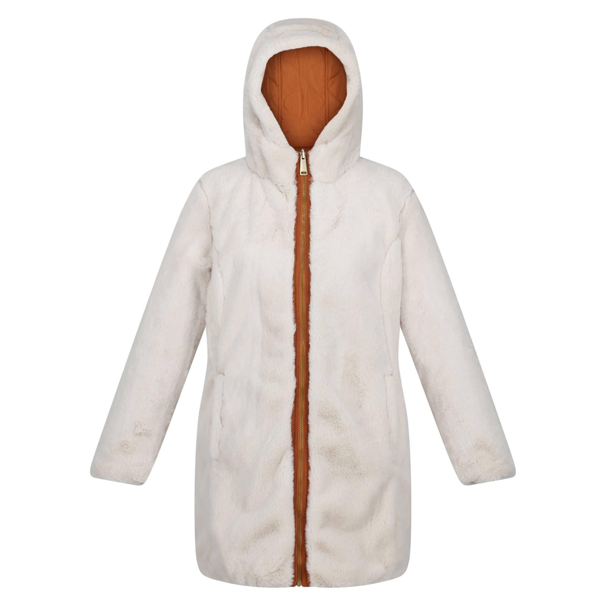 Women's Caileigh Reversible Parka Jacket | Copper Almond Light Vanilla