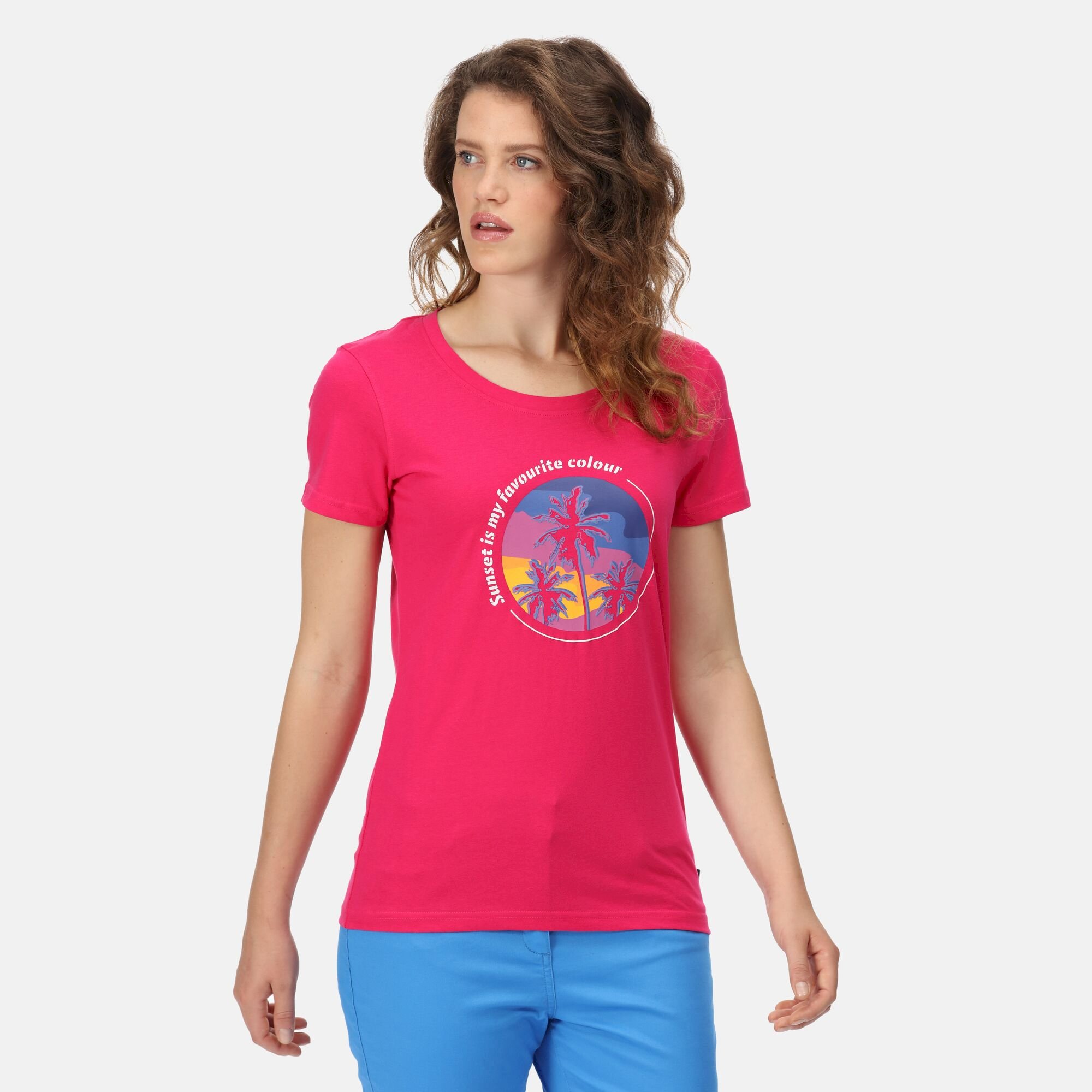 Women's Filandra VI Print T-Shirt | Pink Fusion