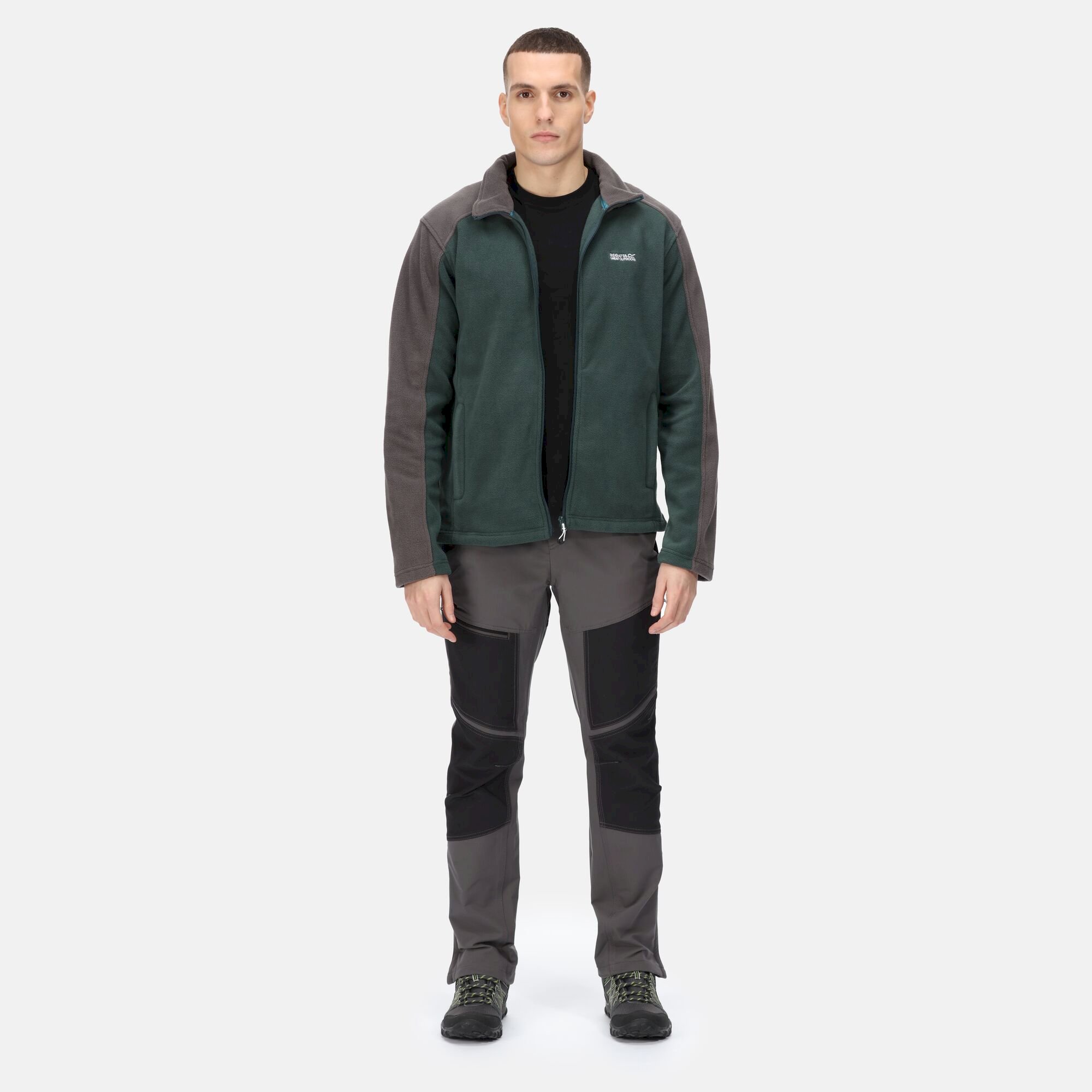 Men's Hedman II Heavyweight Full Zip Fleece | Green Gables Dark Grey