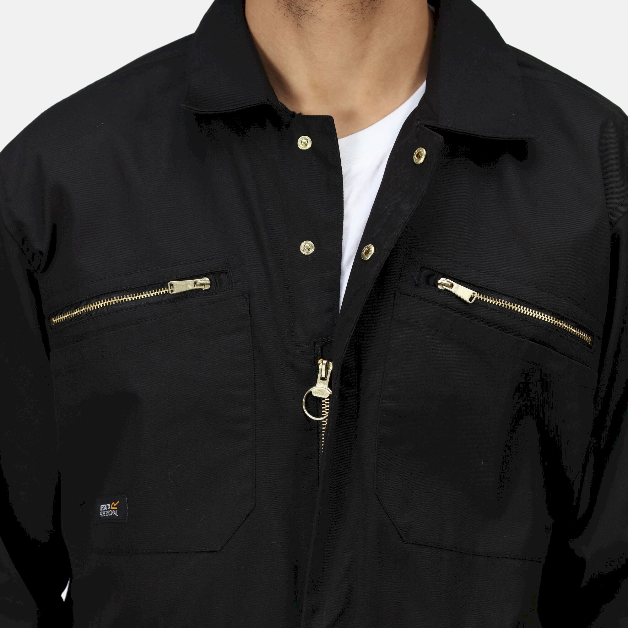 Men's Zip Fasten Coverall | Black