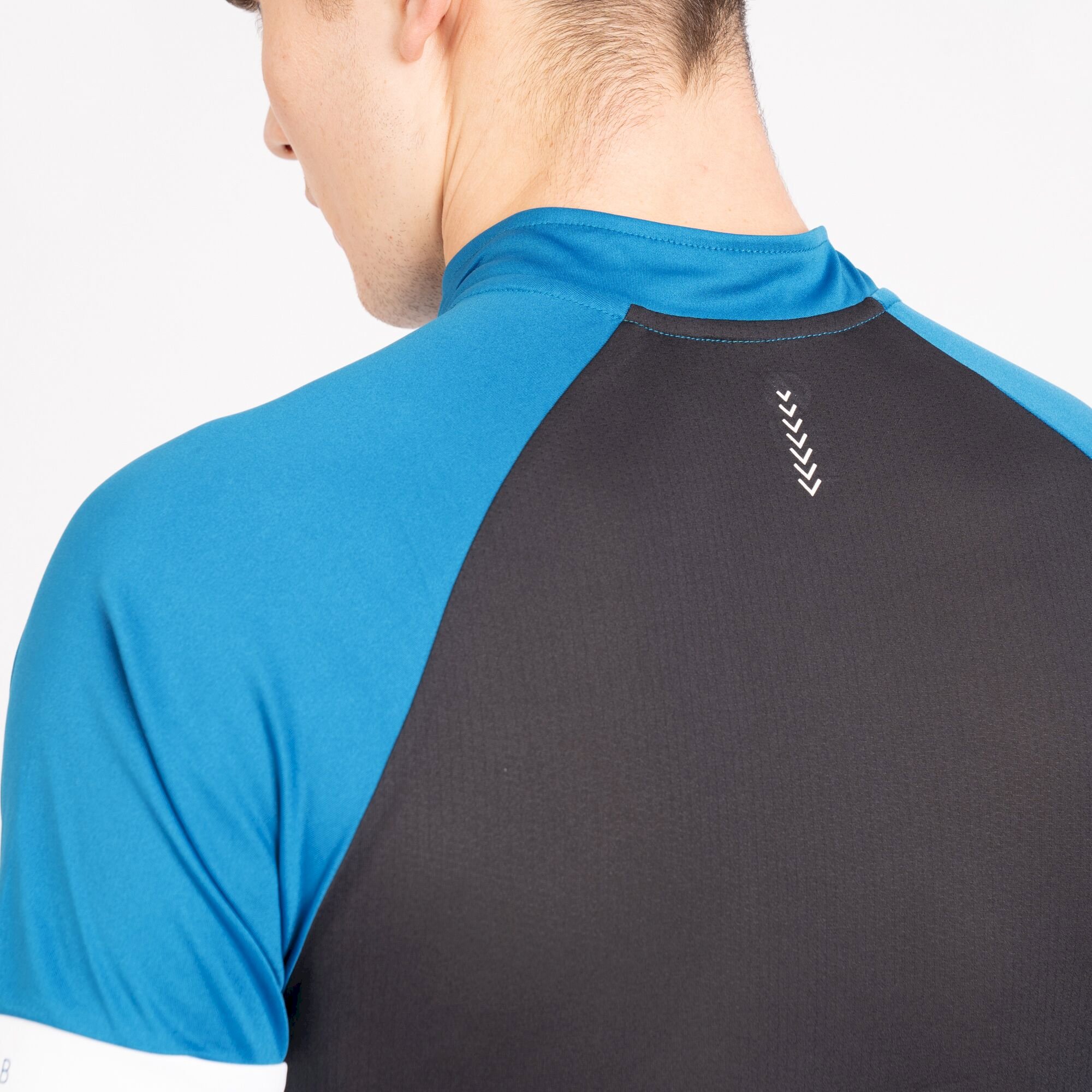 Dare 2b - Men's Protraction Full Zip Lightweight Jersey | Methyl Blue Petrol Blue