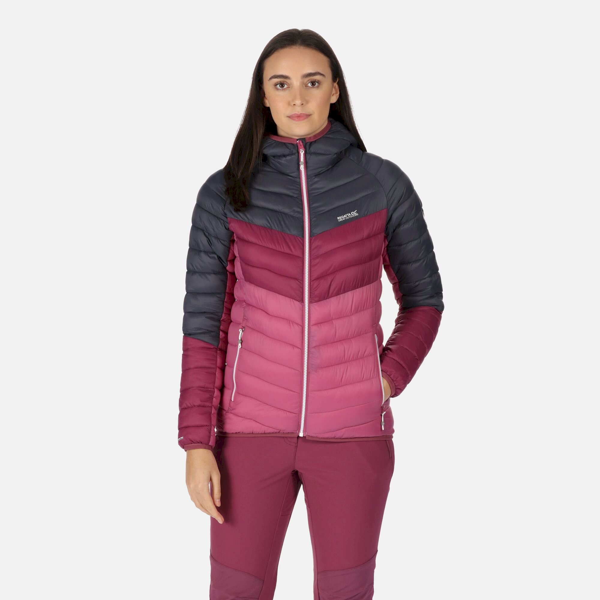 Women's Harrock Lightweight Puffer Jacket | Seal Grey Amaranth Haze Violet