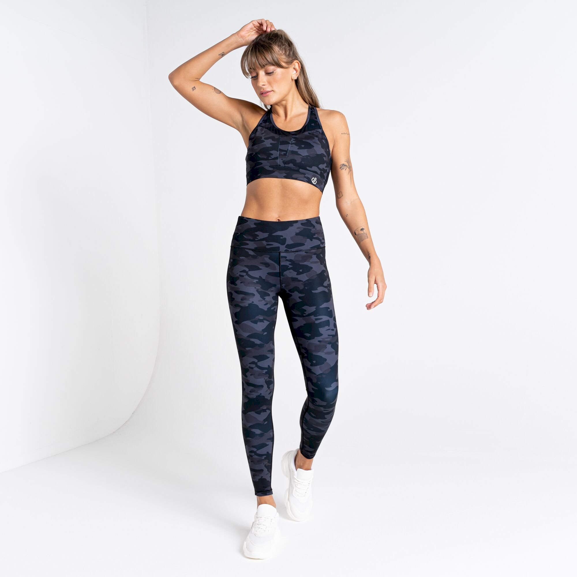 Dare 2b - Women's Mantra Recycled Sports Bra | Black Camo Print