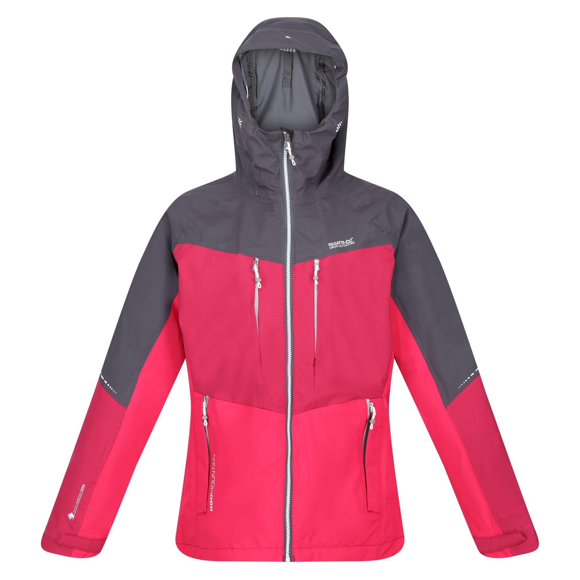 Women's Carletta VII 3-In-1 Waterproof Jacket | Seal Grey Berry Pink Pink Potion