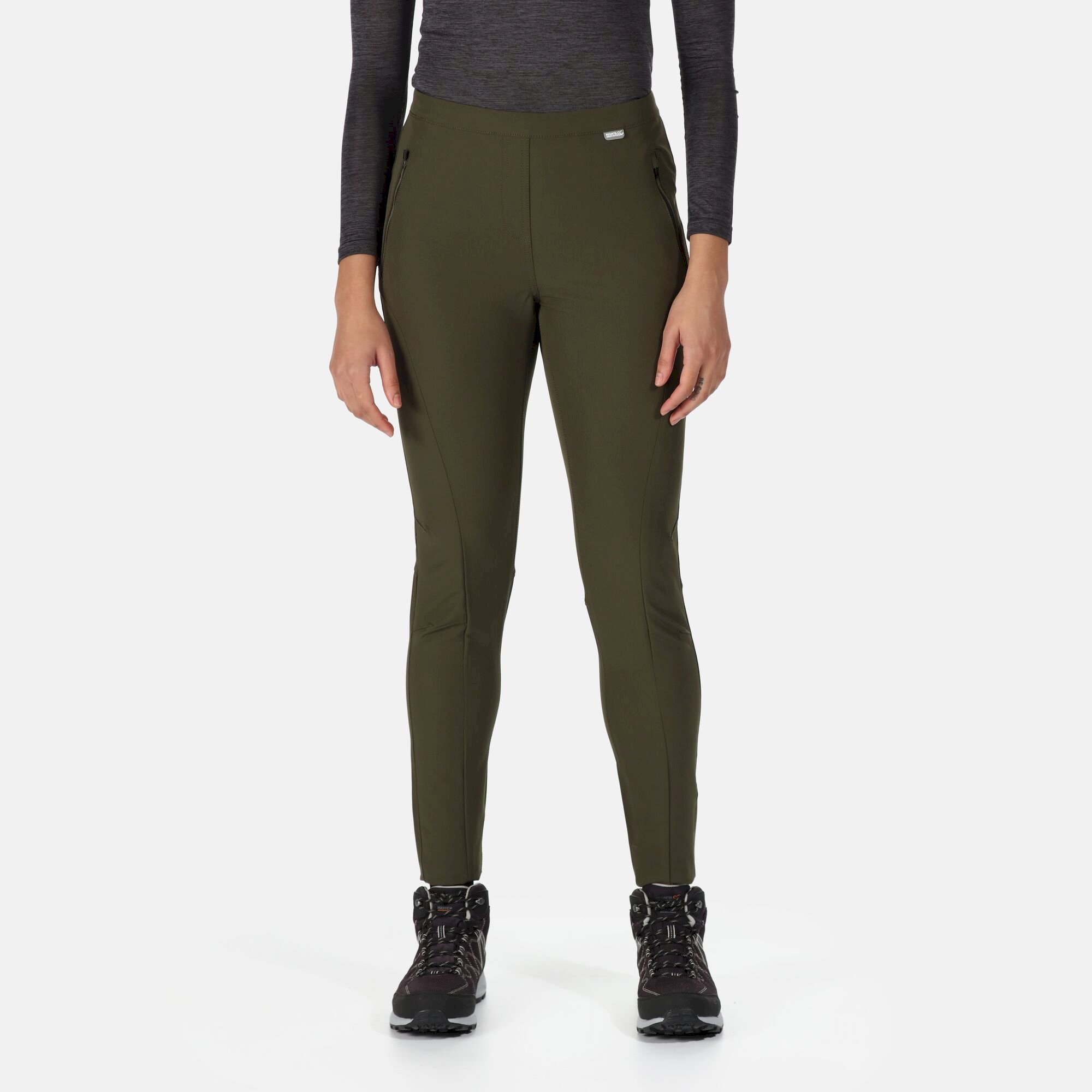 Women's Pentre Stretch Walking Trousers | Dark Khaki