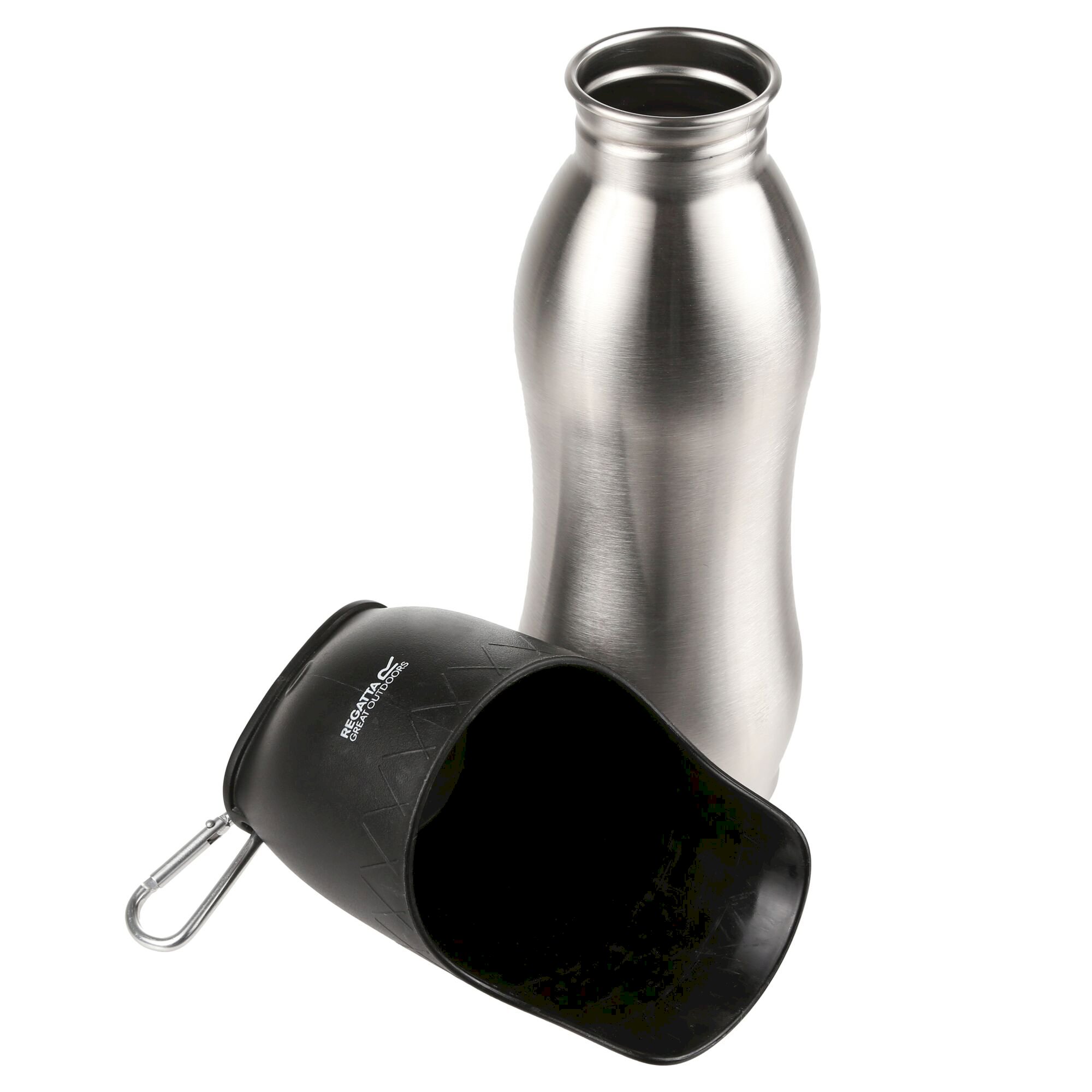 Dog Metal Travel Bottle 0.6L | Silver