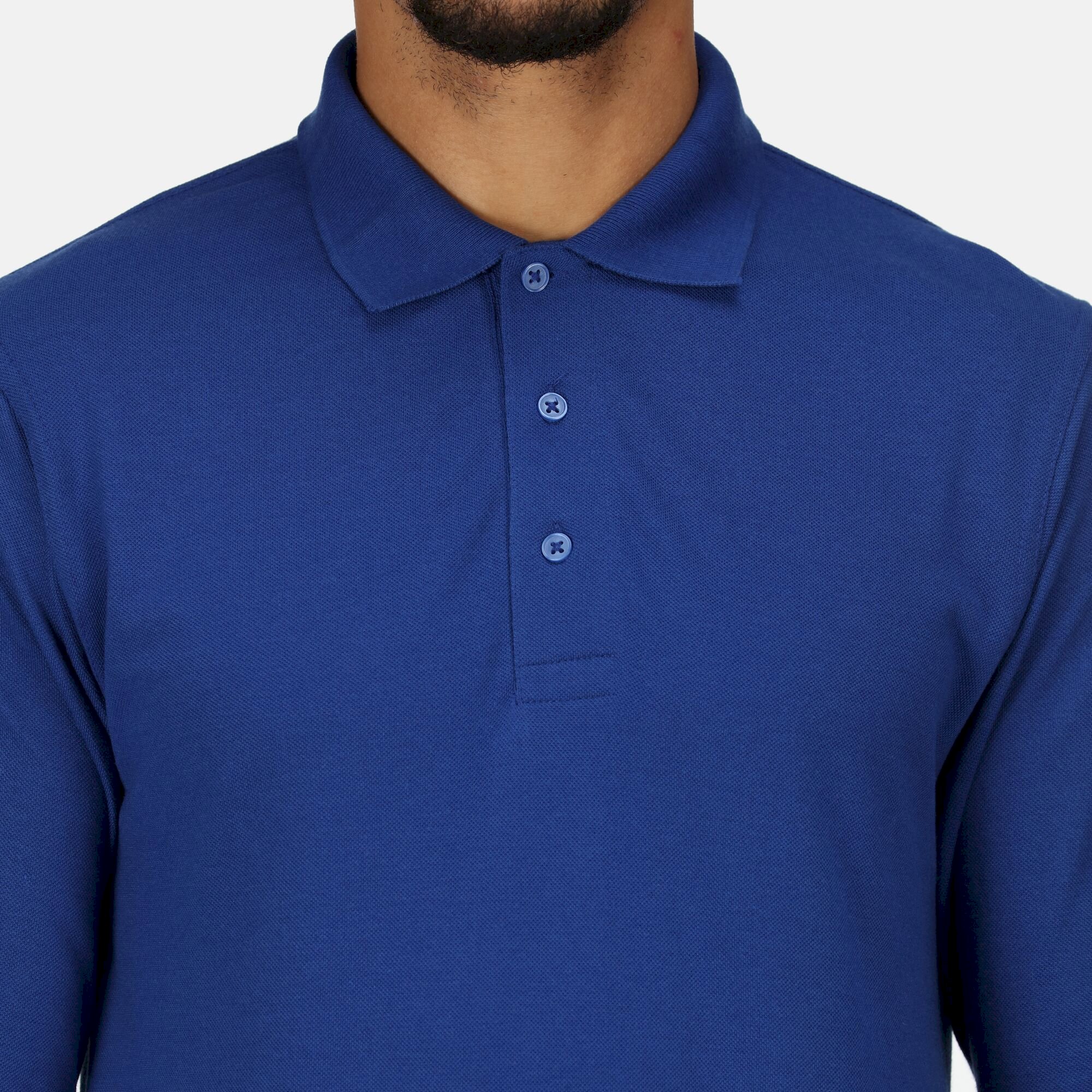Men's 65/35 LS Polo Top | New Royal