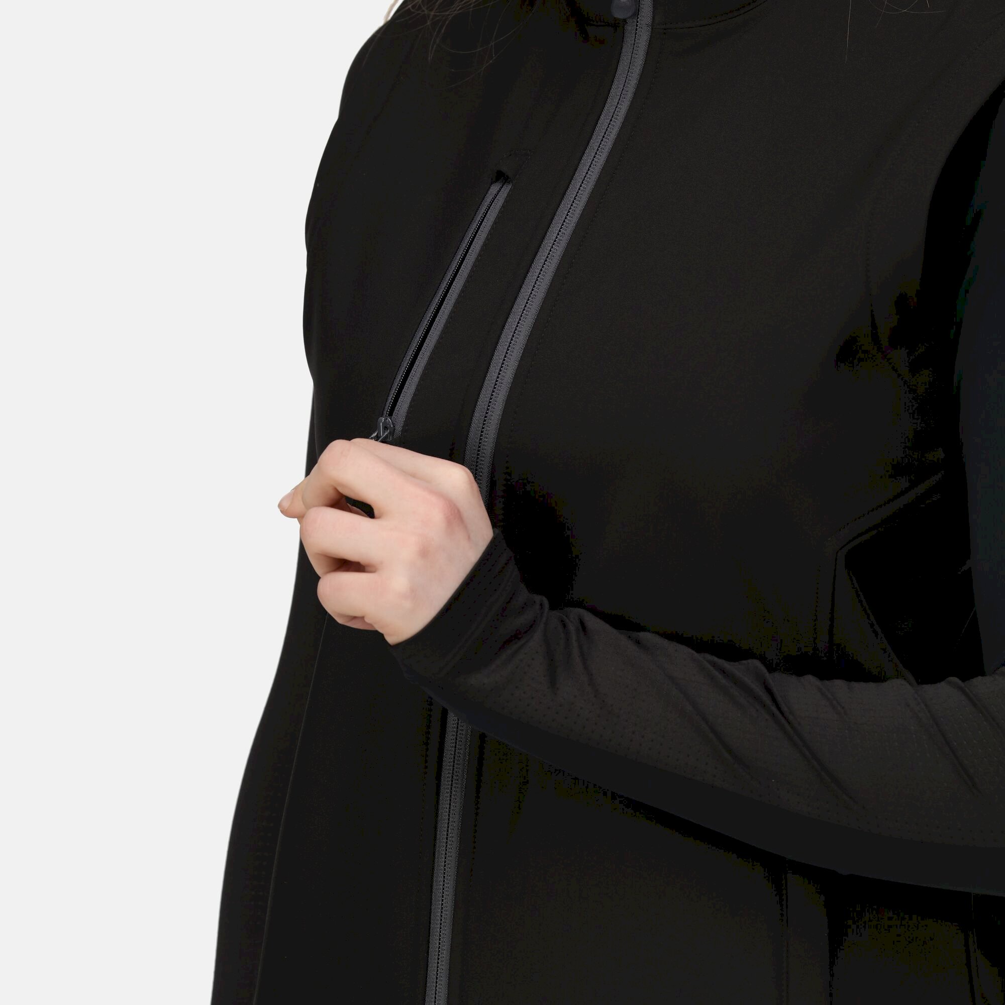 Women's Ablaze 3-layer Printable Softshell Jacket | Black