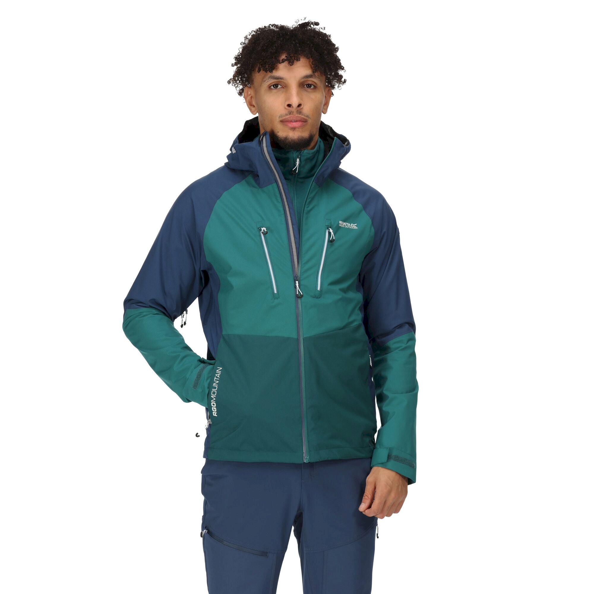 Men's Sacramento VIII Waterproof Jacket | Admiral Blue Pacific Green