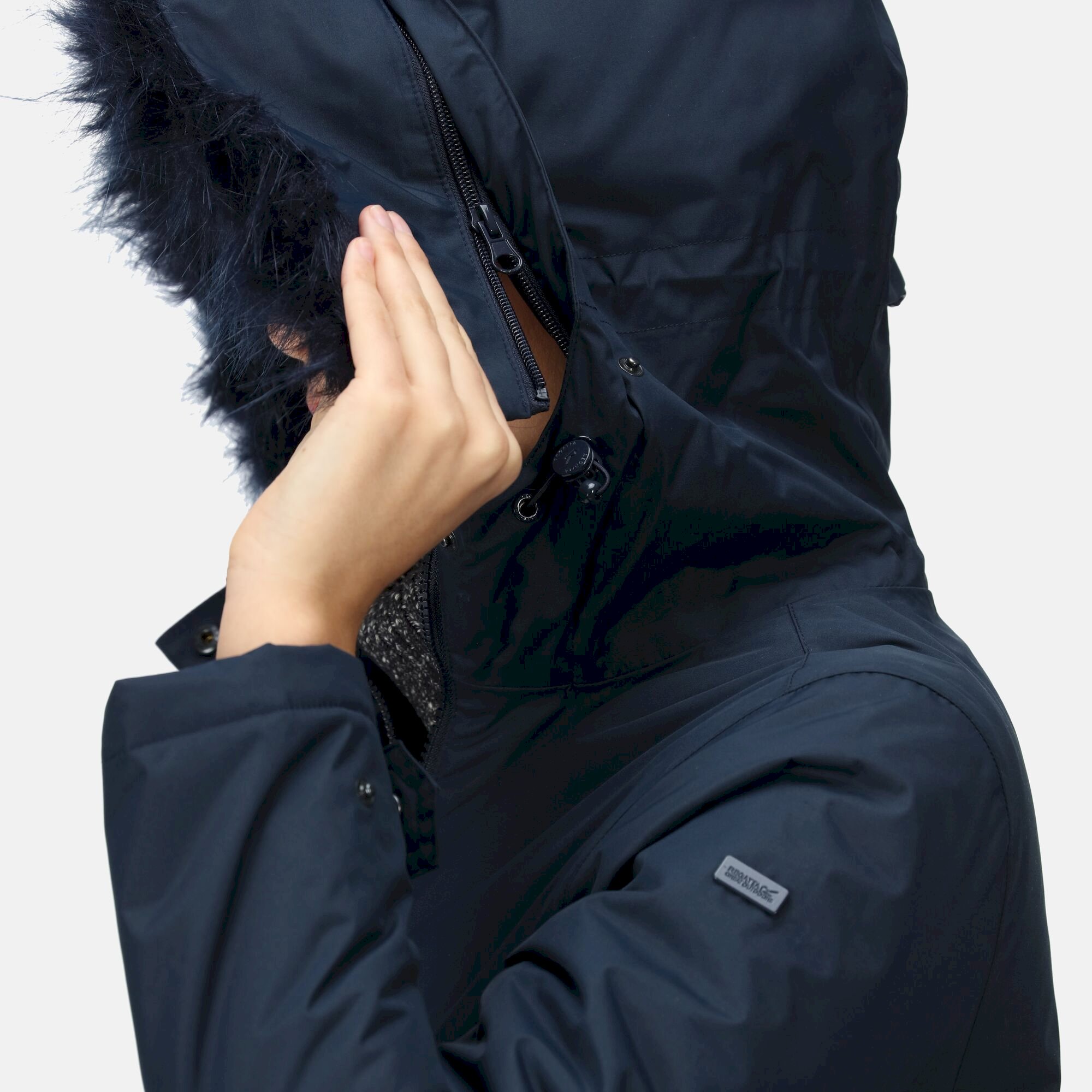 Women's Myla II Fur Trim Parka Jacket | Navy