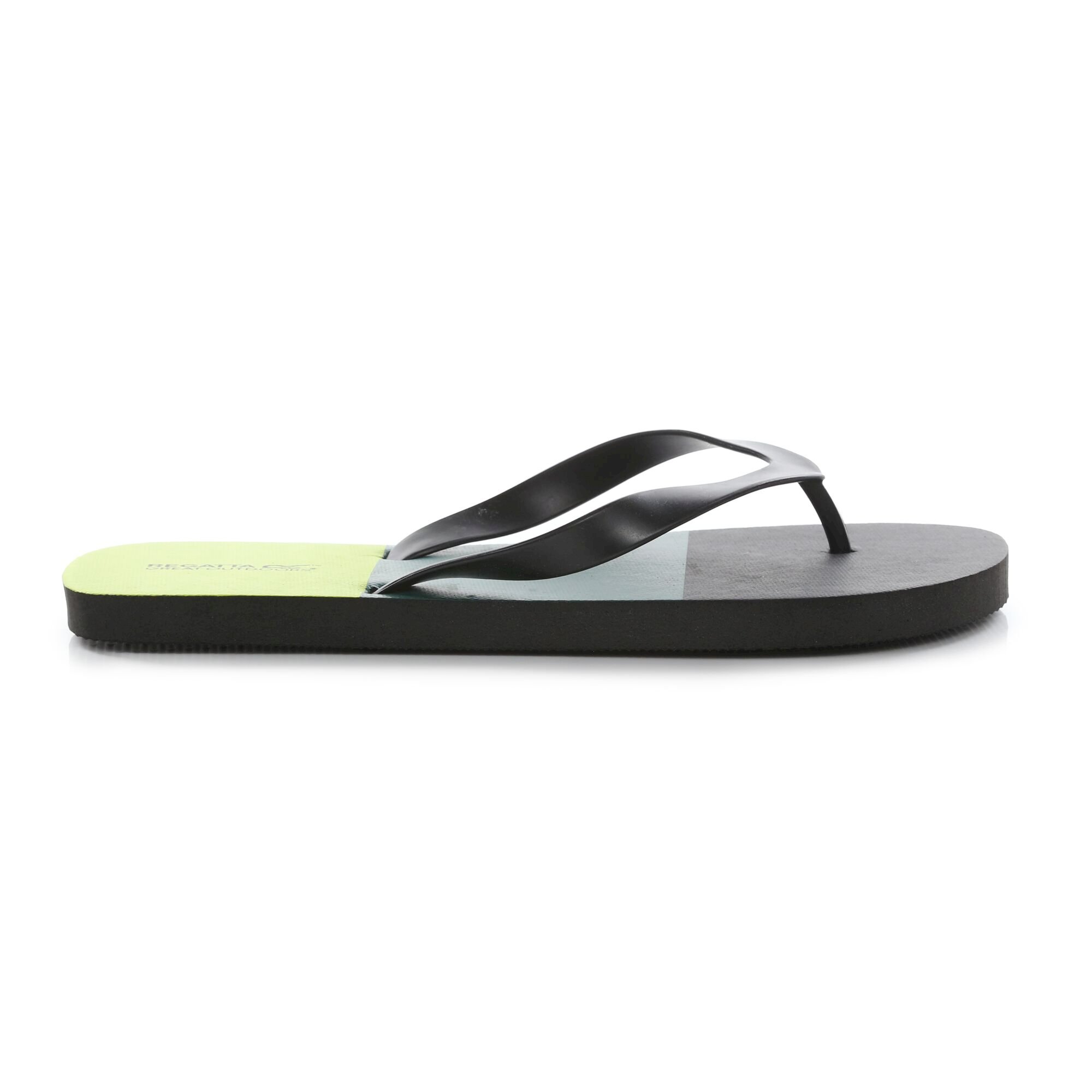 Men's Bali Flip Flops | Bright Kiwi Black