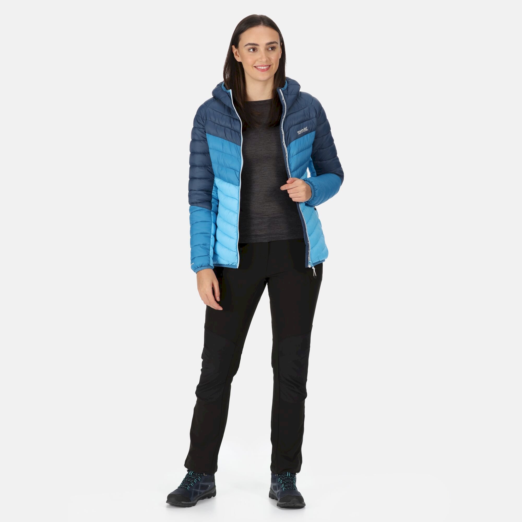 Women's Harrock Lightweight Puffer Jacket | Dark Denim Ethereal Blue