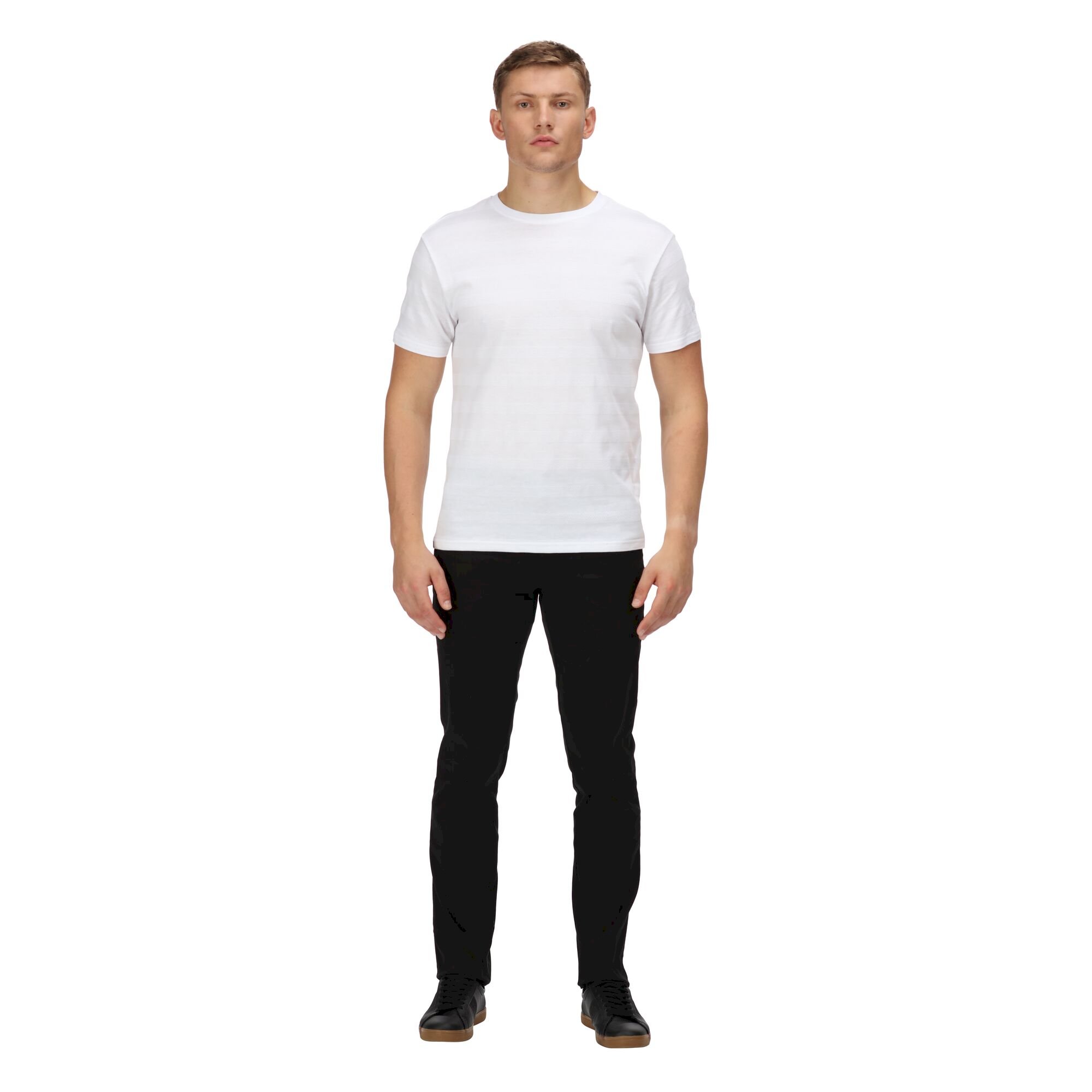 Men's Prestyn Stripe Polo Shirt | White