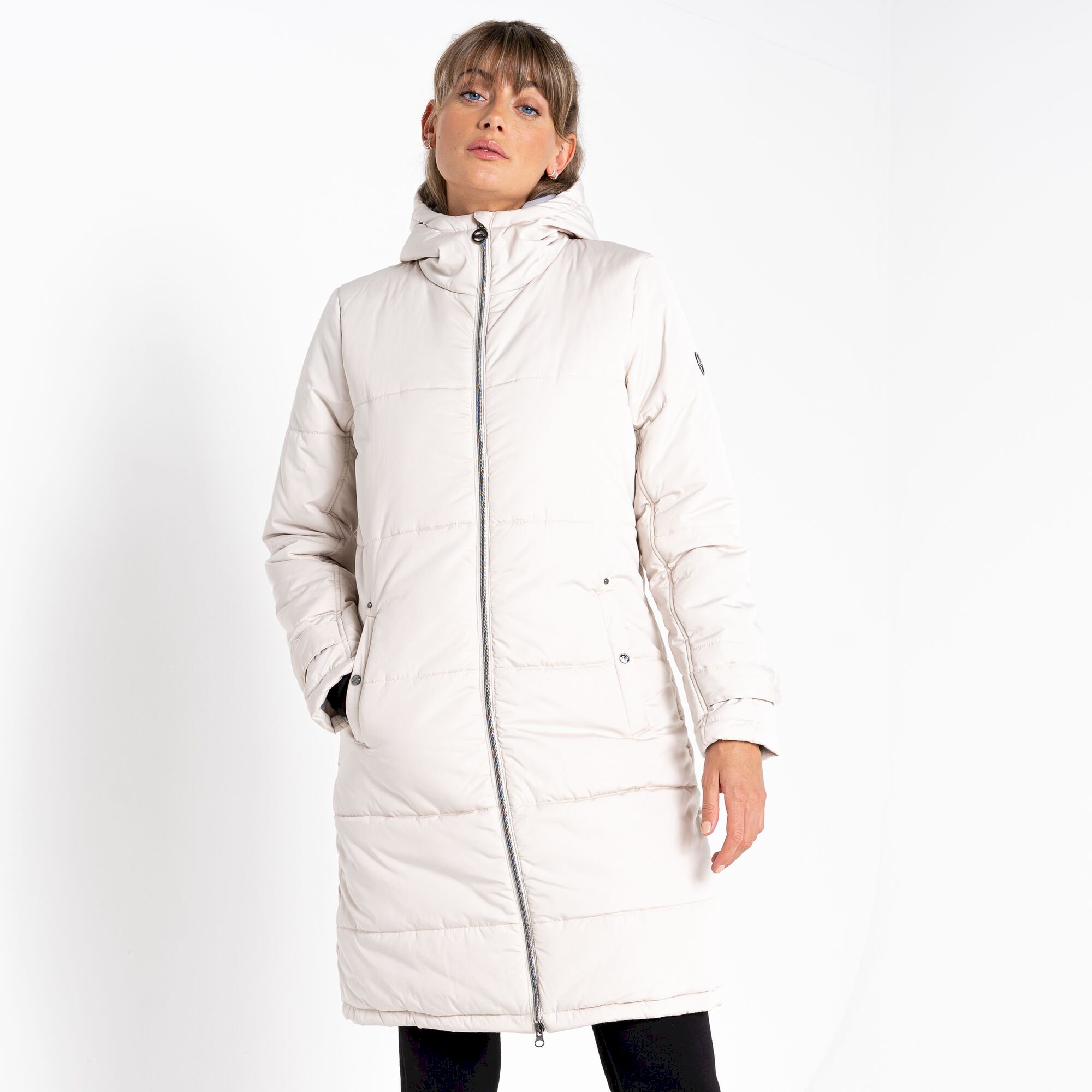 Dare 2b - Women's Reputable II Mid Length Padded Jacket | Barley White