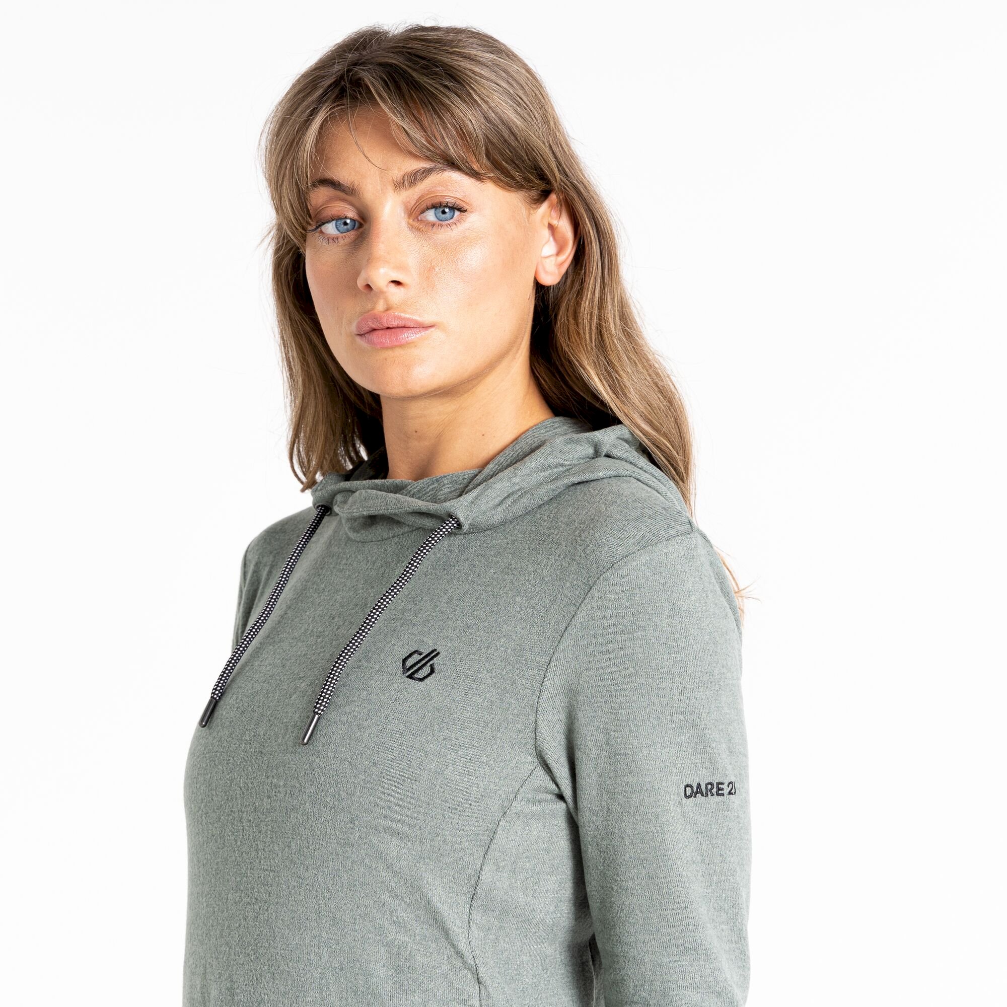 Dare 2b - Women's Out & Out Overhead Hooded Fleece | Duck Green Marl