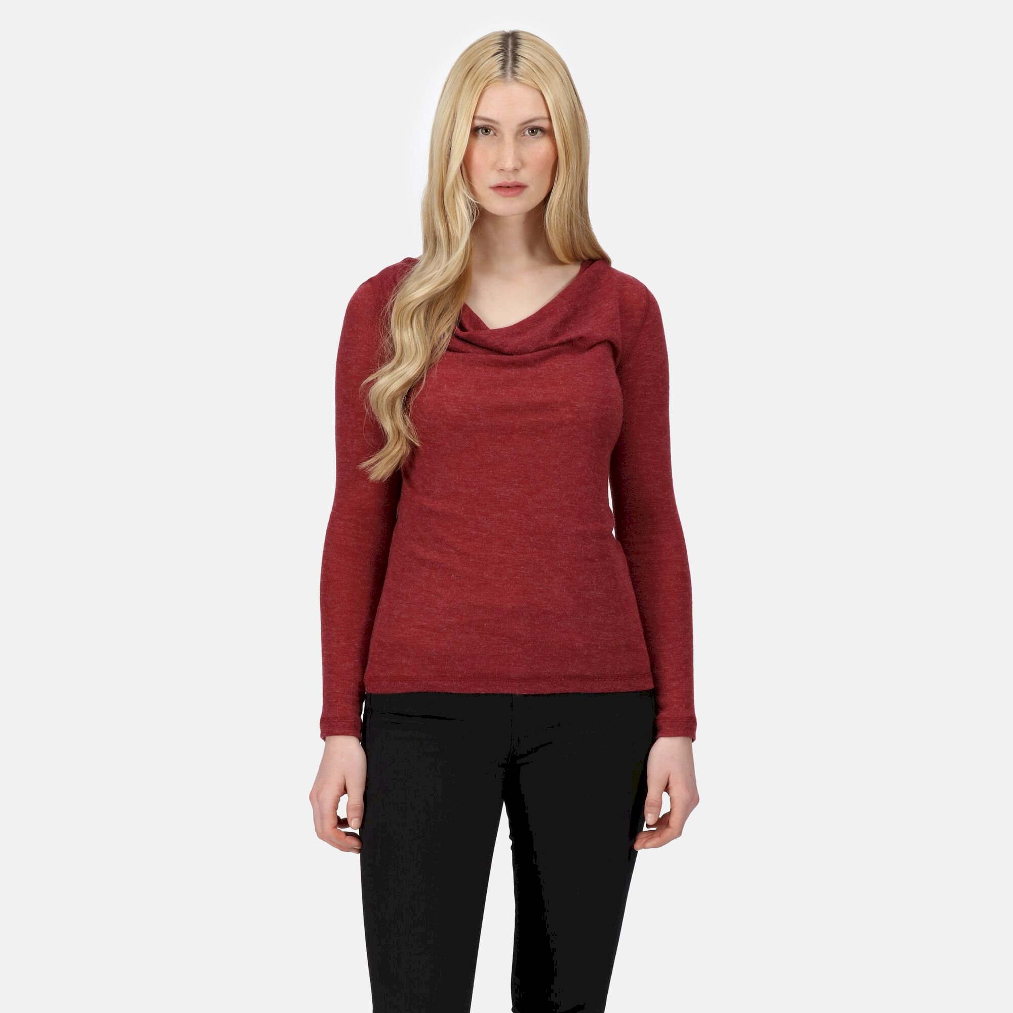 Women's Frayda Cowl Neck Top | Cabernet