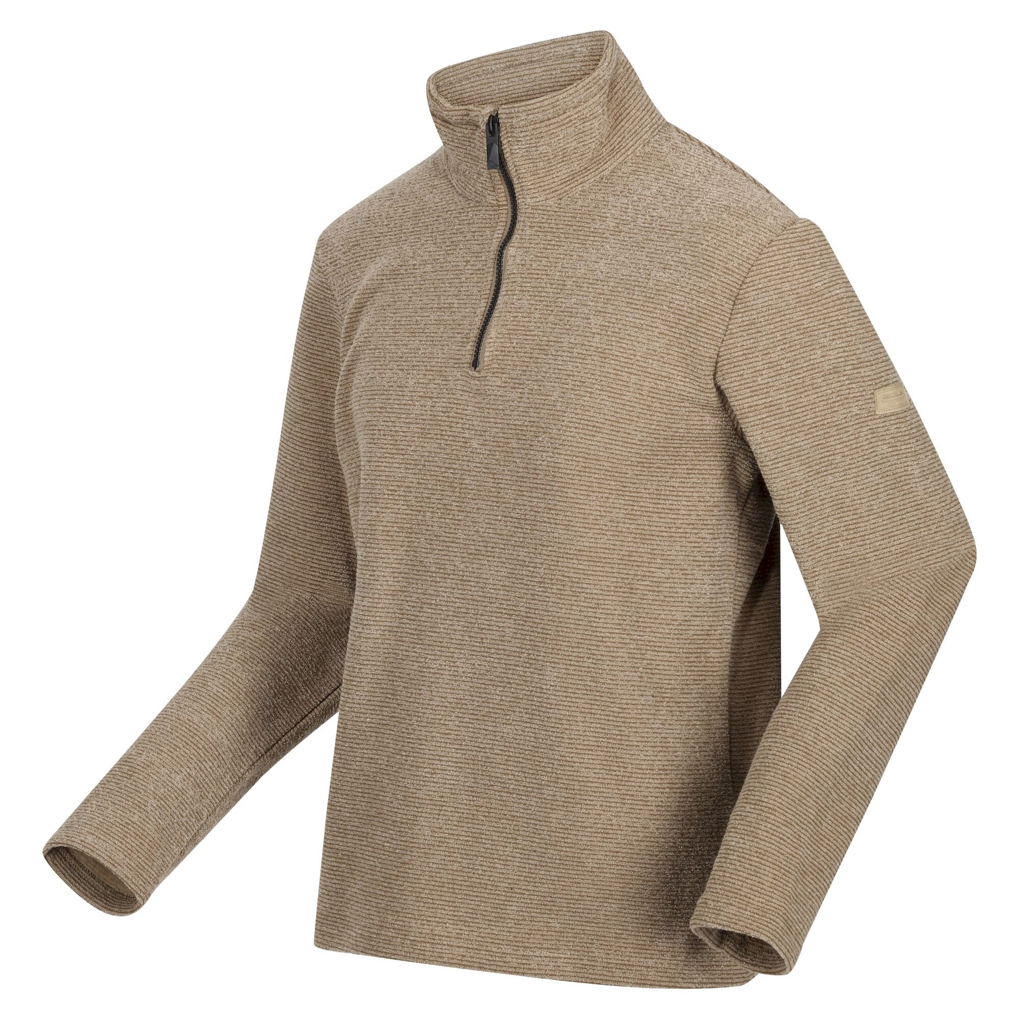 Men's Edley Half Zip Fleece | Gold Sand Linear