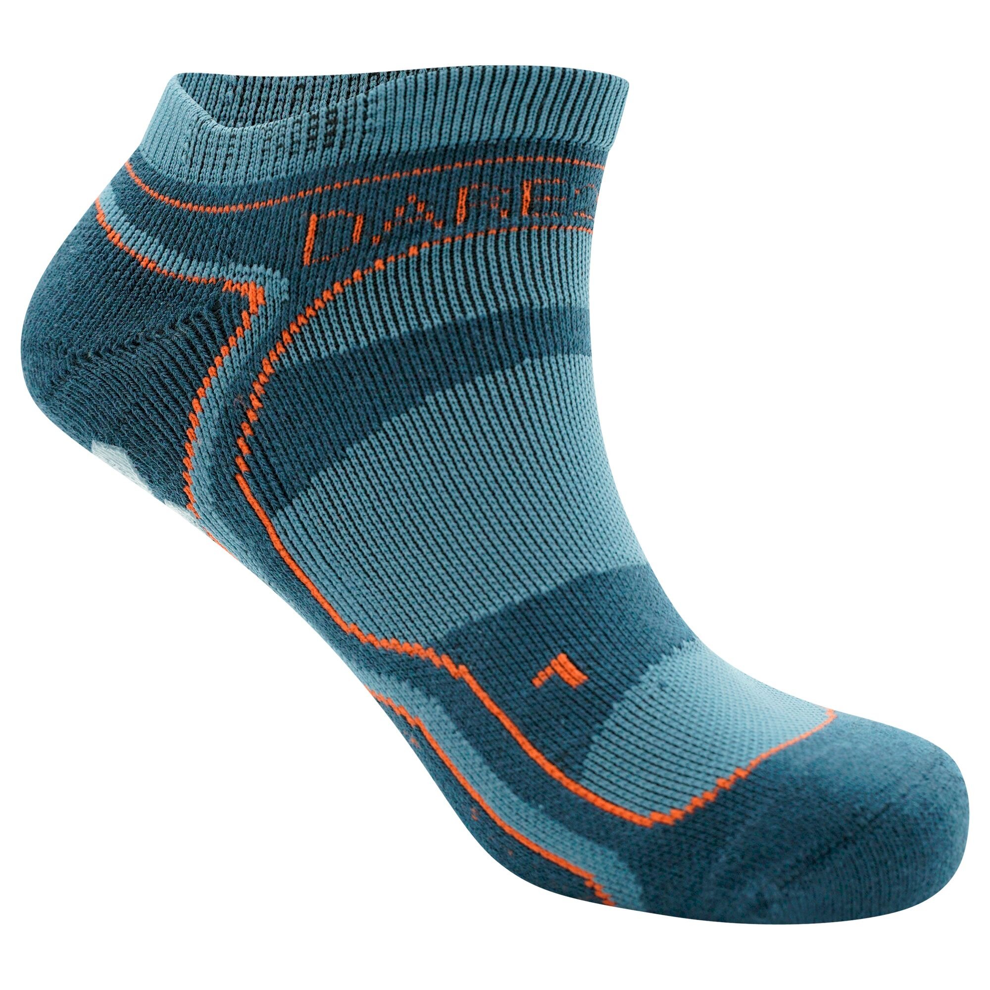 Dare 2b - Men's Hex Athleisure Sock | Orion Grey Burnt Salmon