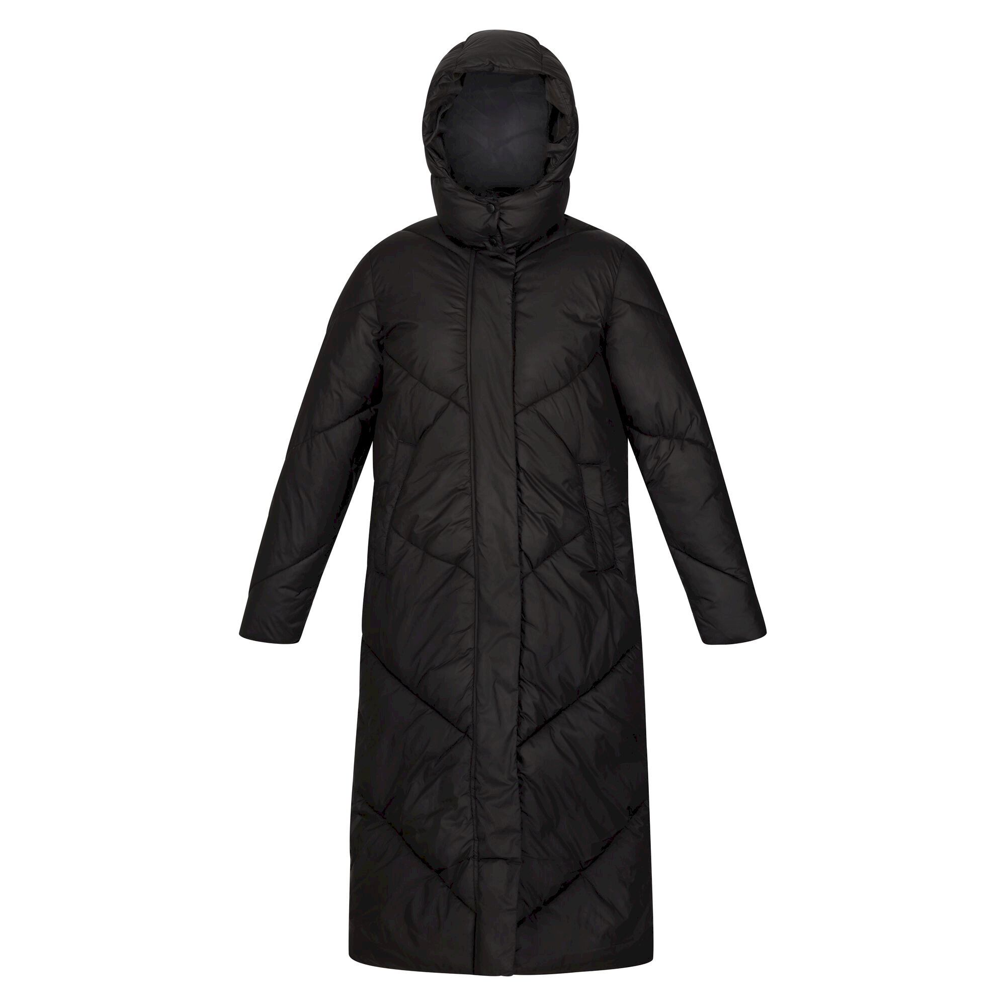 Women's Longley Longline Quilted Jacket | Black