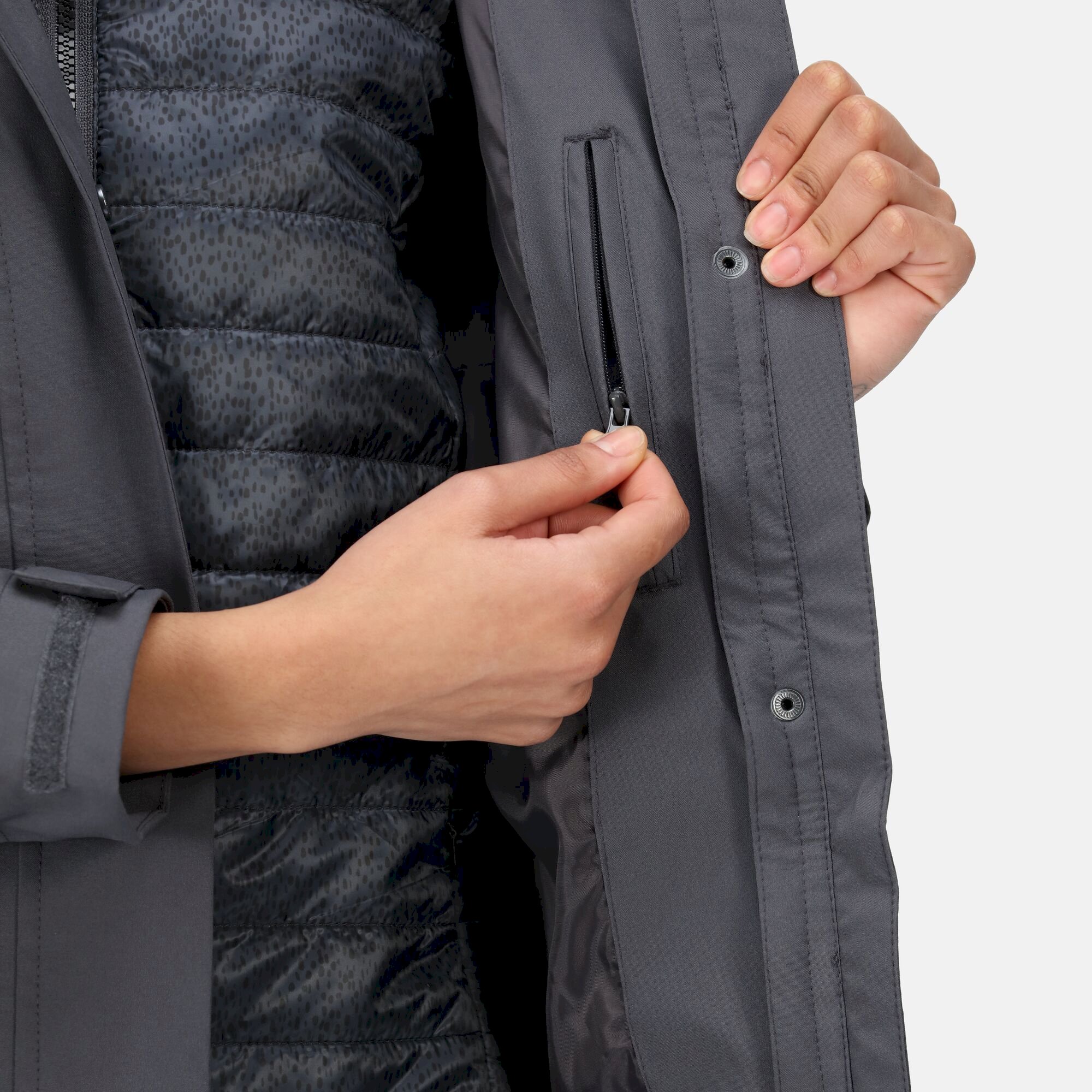 Women's Denbury III 2-In-1 Waterproof Jacket | Seal Grey