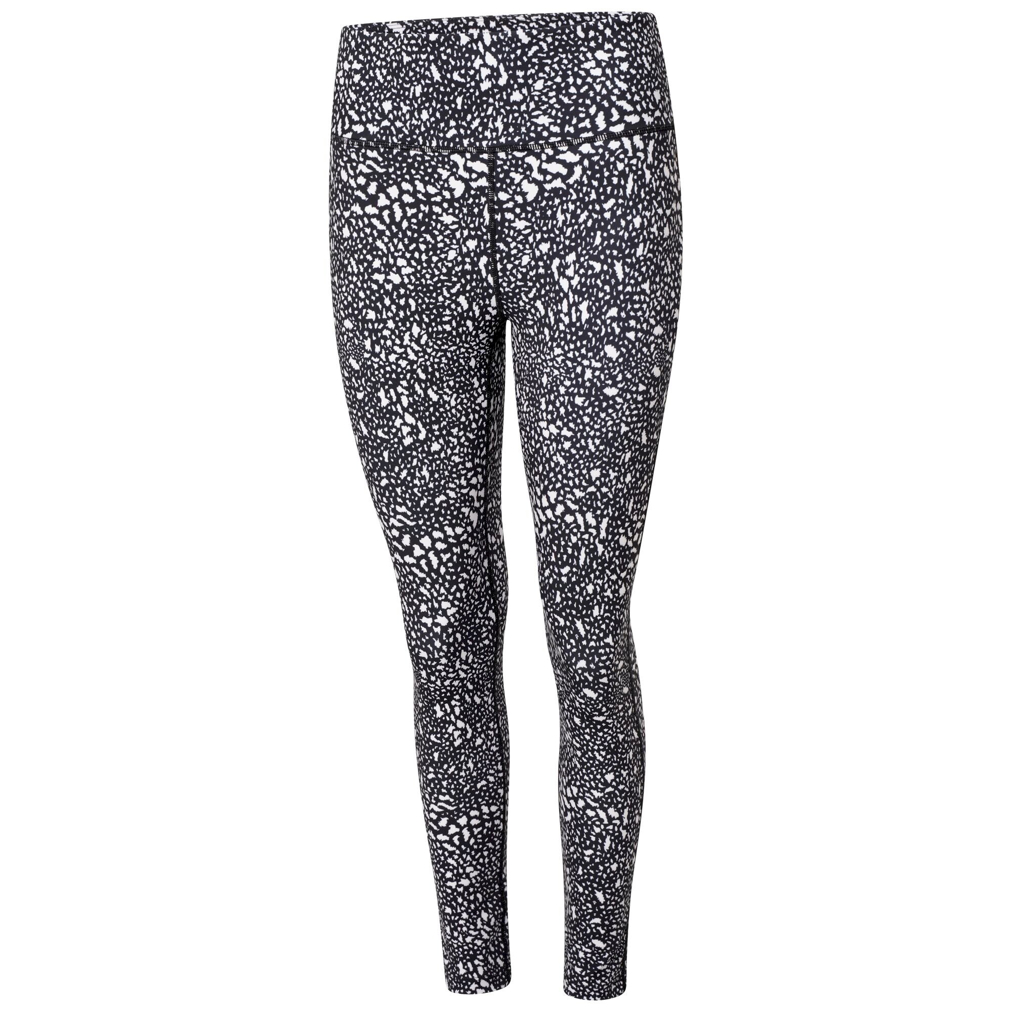 Dare 2b - Women's Influential Recycled Leggings | Black White Dot Print